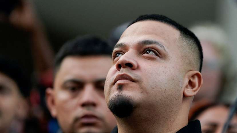 FILE PHOTO: Wrongly deported migrant Abrego appears for a check in at the ICE Baltimore field office