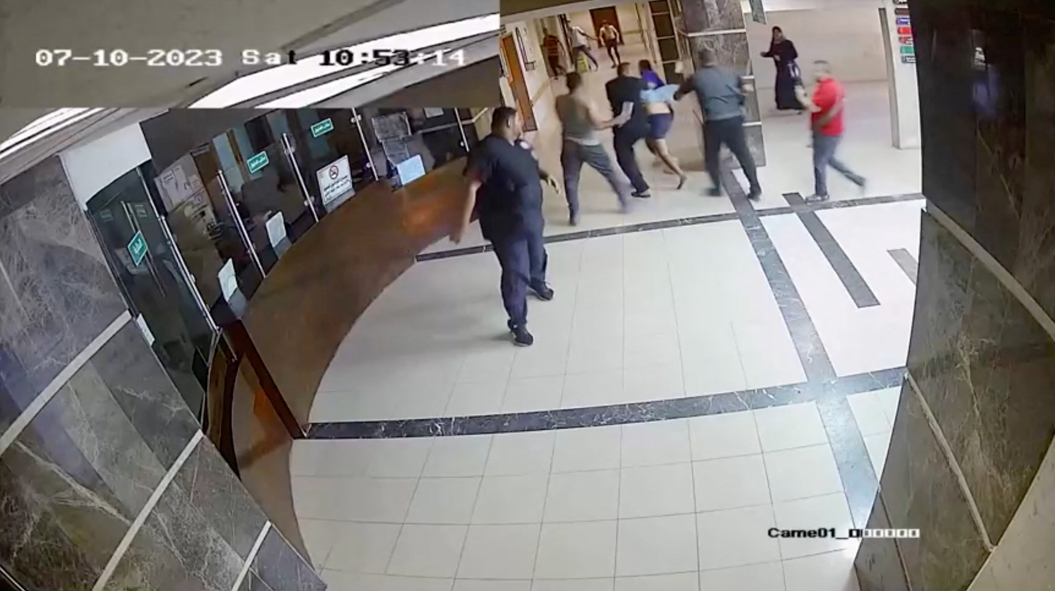 Israel army releases a video in which they say shows hostages in Shifa hospital