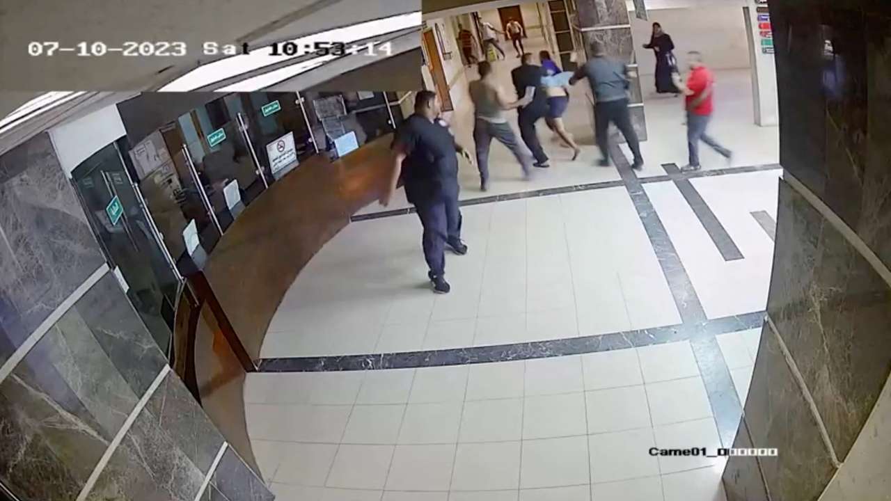 Israel army releases a video in which they say shows hostages in Shifa hospital