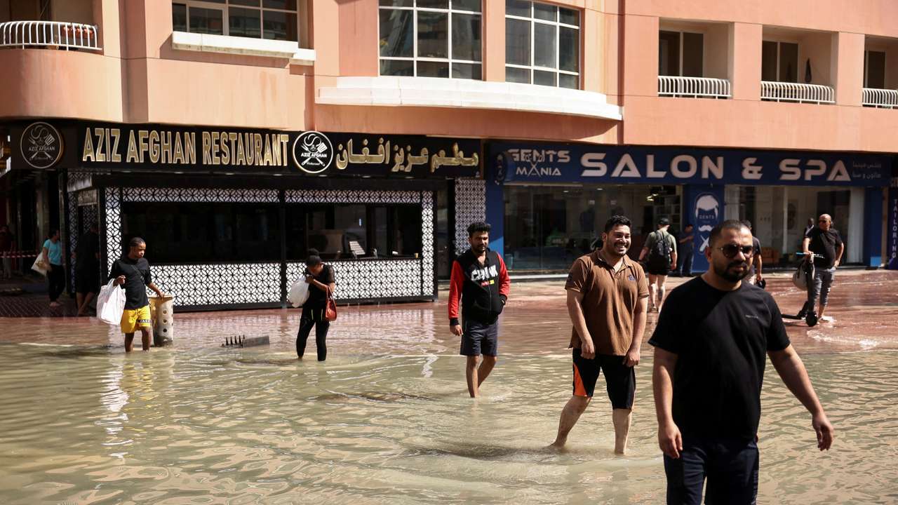 Aftermath following floods caused by heavy rains in Dubai