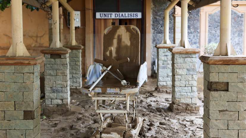 Aftermath of deadly flash flood triggered by heavy rains in Karang Baru