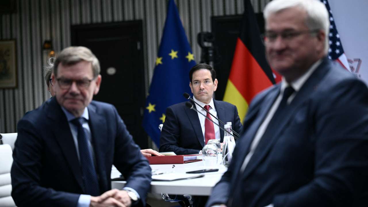 G7 foreign ministers meet at the Vaux-de-Cernay Abbey near Paris