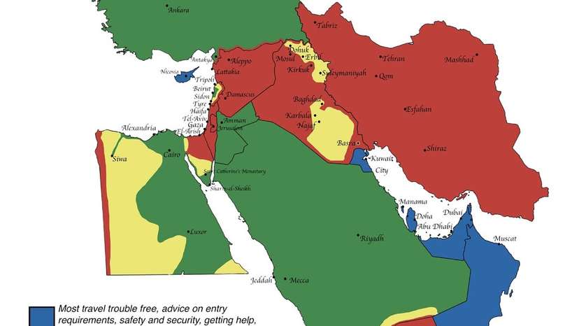 Thinking of travelling to the Middle East Here’s the latest UK government guidance for June.🔵 Blue- Travel generally trouble-free, but check entry rules and safety updates.🟢 Green- Safe for most travel, but read official advice firs