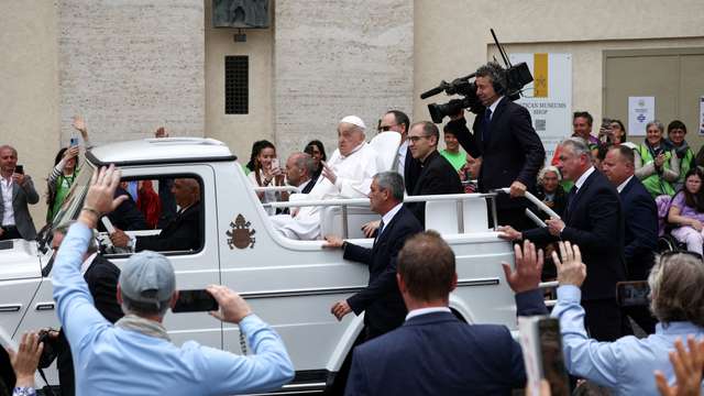 Easter Sunday at St. Peter's Square at the Vatican