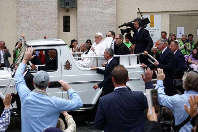 Easter Sunday at St. Peter's Square at the Vatican