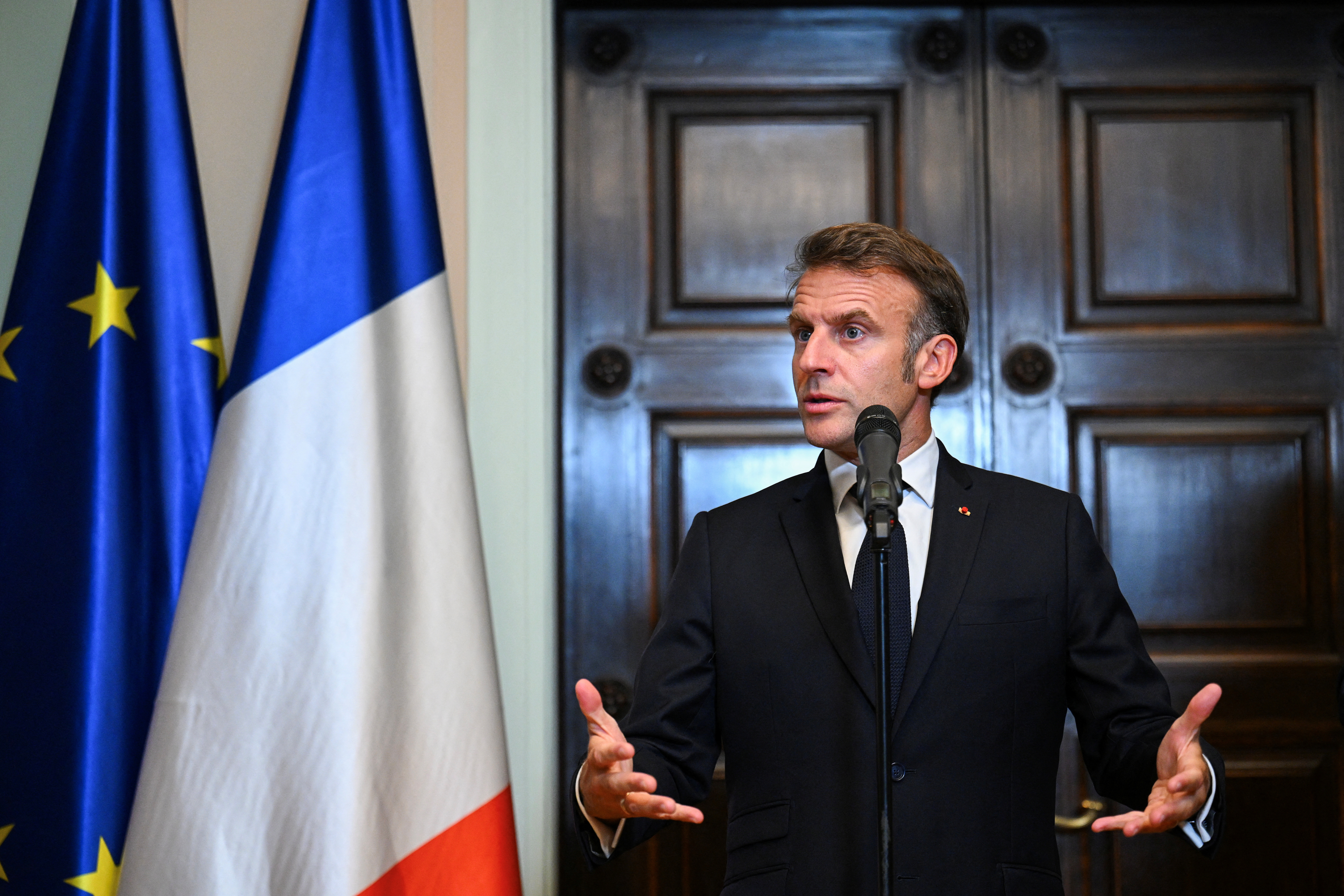 French President Macron visits Germany