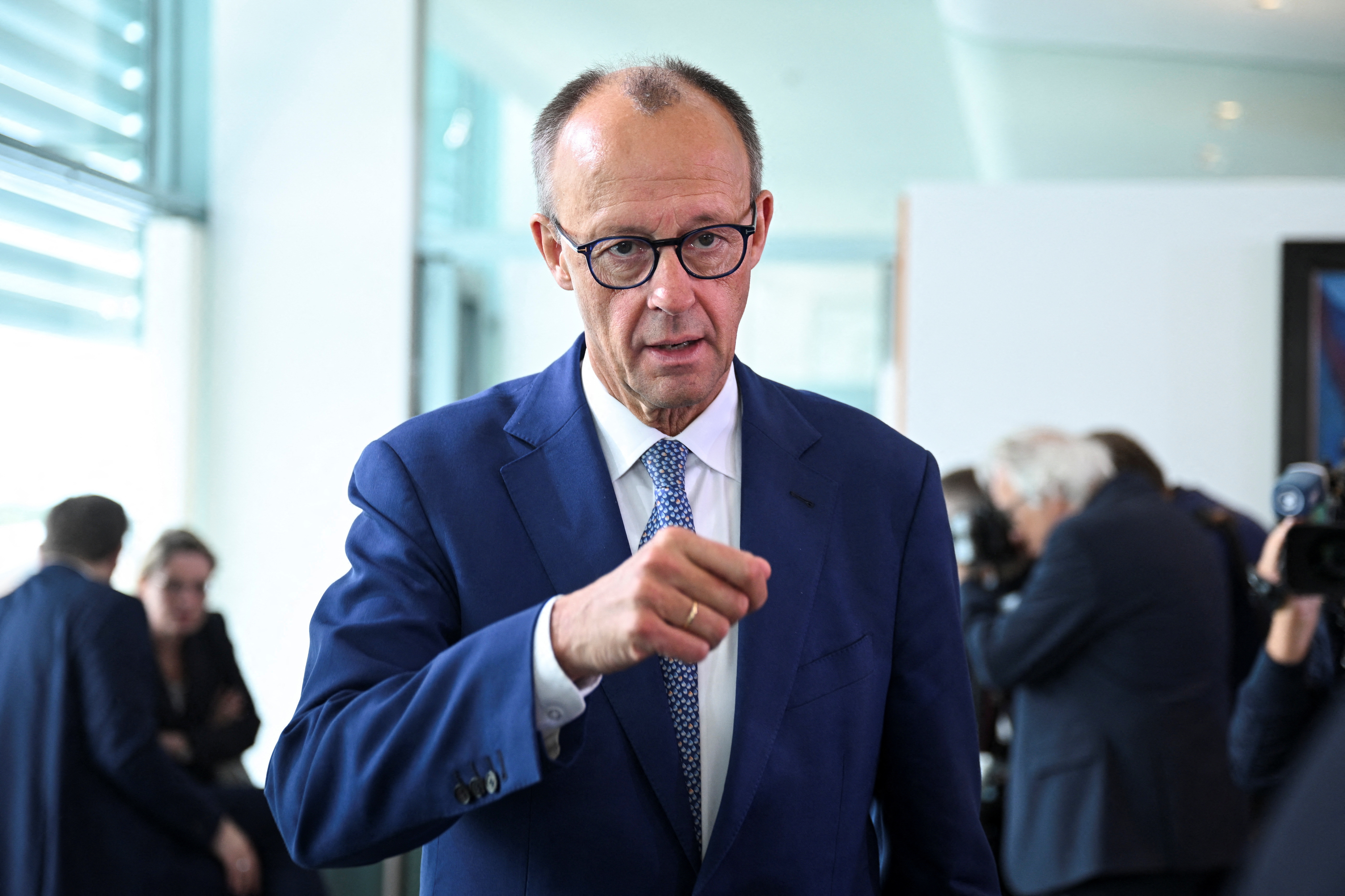 Weekly cabinet meeting at the Chancellery in Berlin
