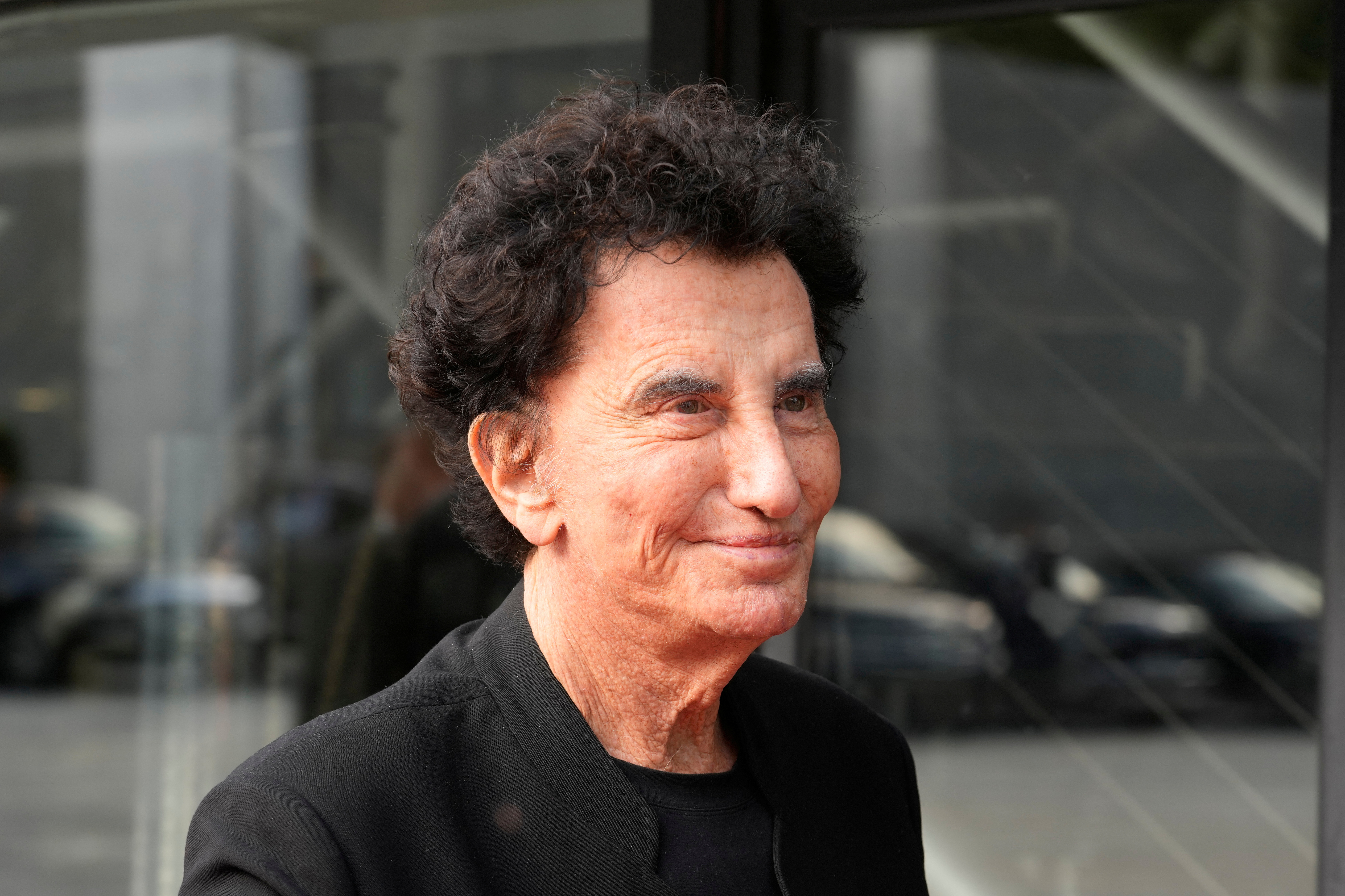 IMA president Jack Lang arrives before visiting the exhibition "Treasures rescued from Gaza",  at the Arab World Institute (IMA) in Paris