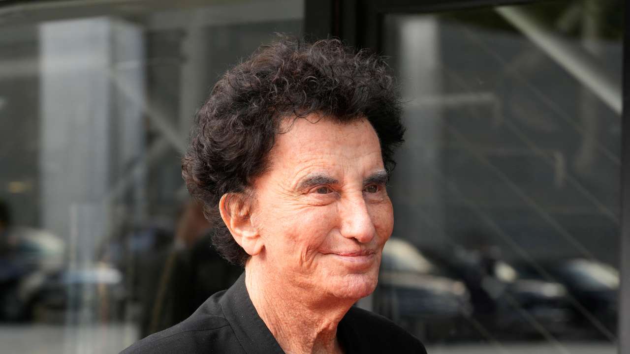 IMA president Jack Lang arrives before visiting the exhibition "Treasures rescued from Gaza", at the Arab World Institute (IMA) in Paris