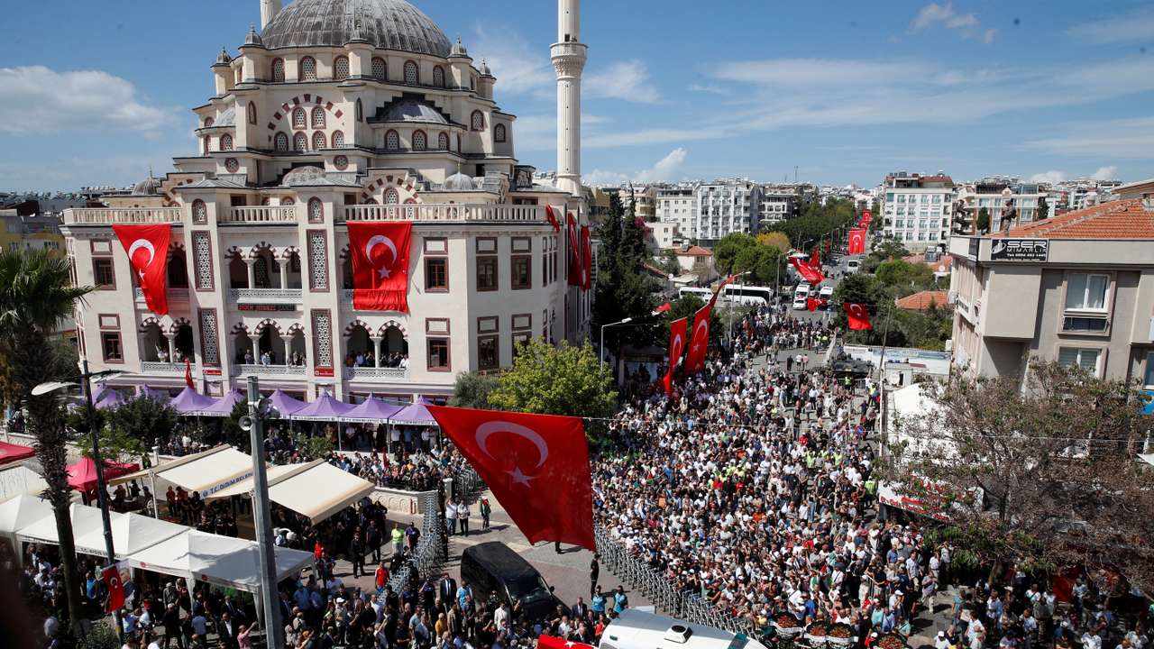 Funeral ceremony of Turkish-American activist Aysenur Ezgi Eygi in Didim