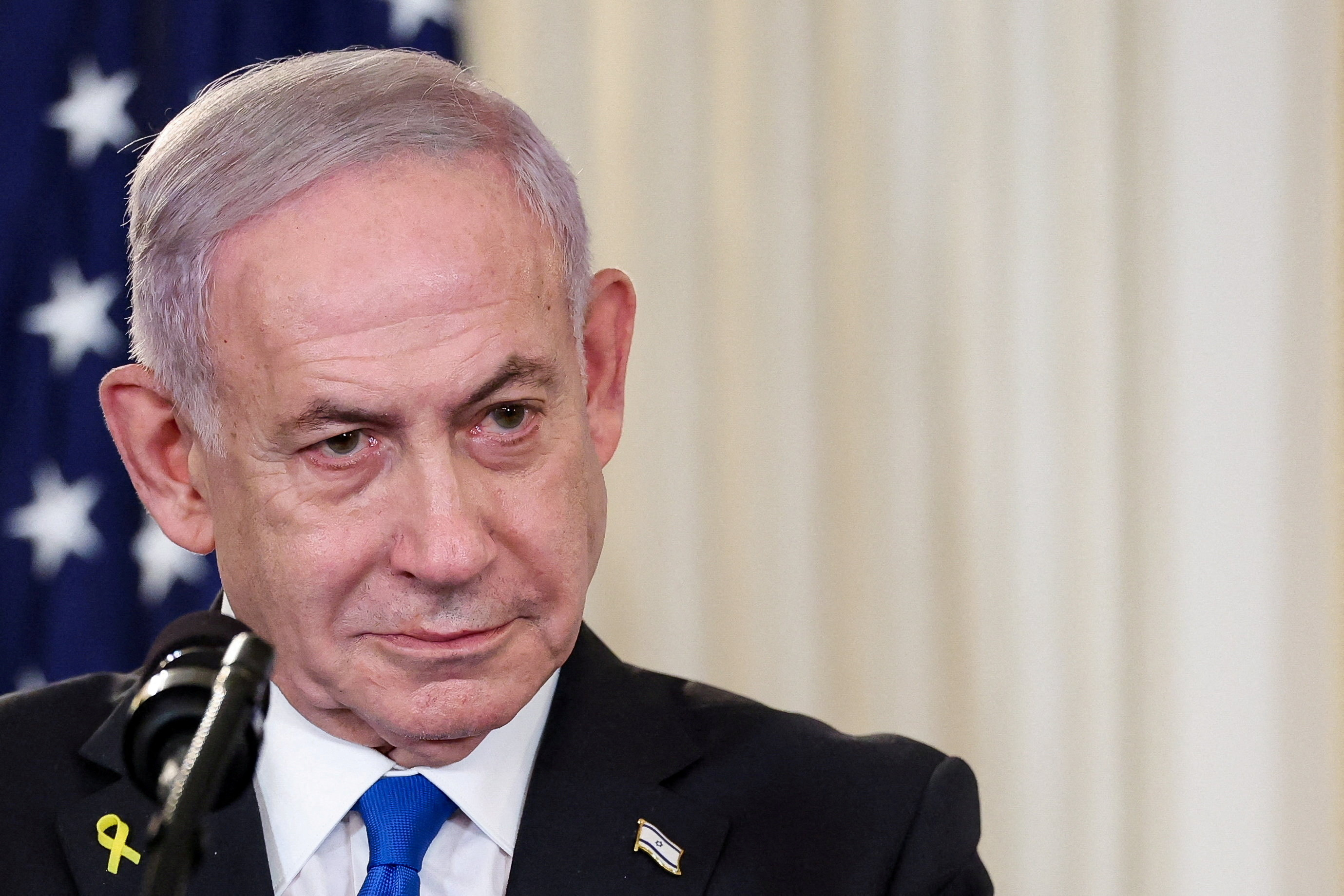 FILE PHOTO: U.S. President Trump meets Israeli PM Netanyahu at the White House in Washington
