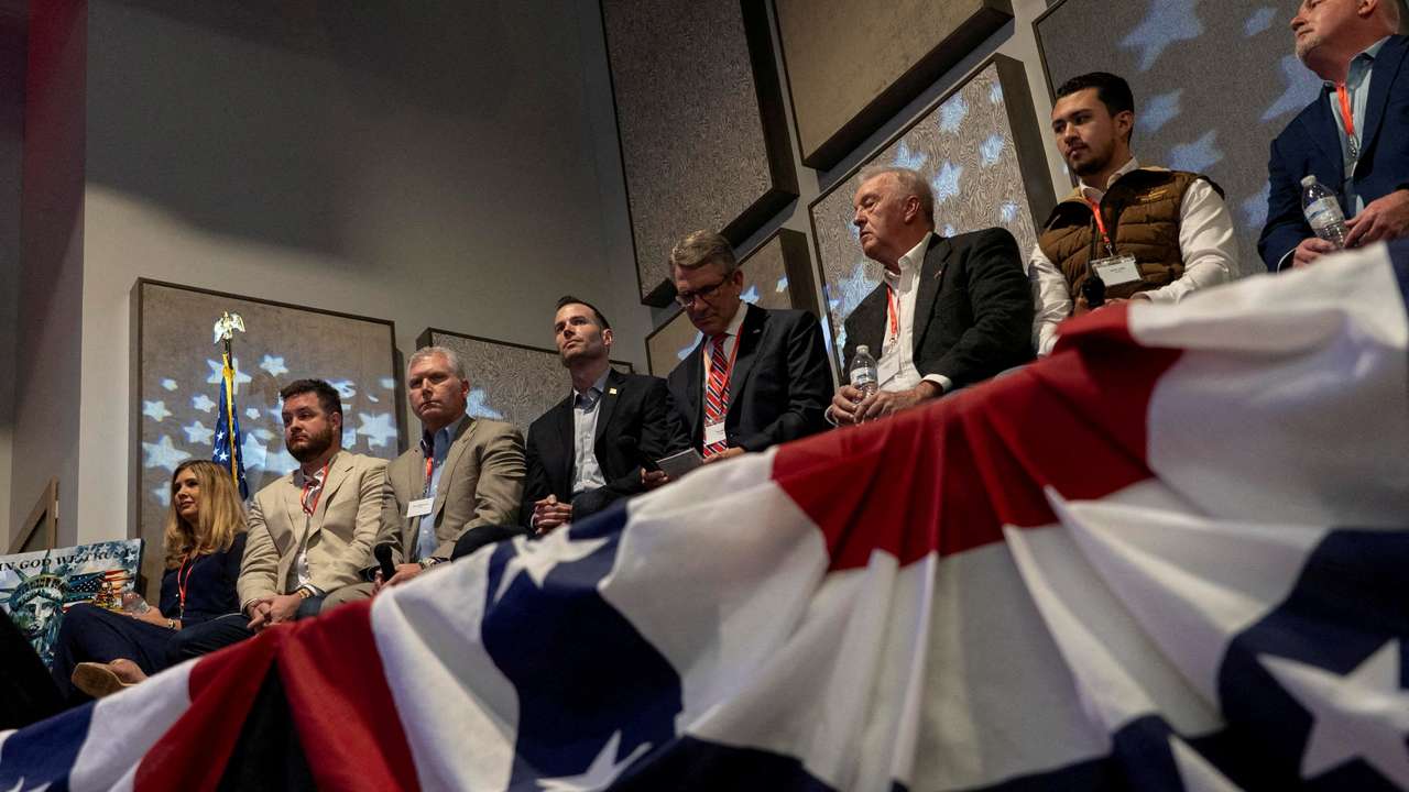 FILE PHOTO: Candidates for Georgia’s 14th Congressional District participate in forum, in Kennesaw