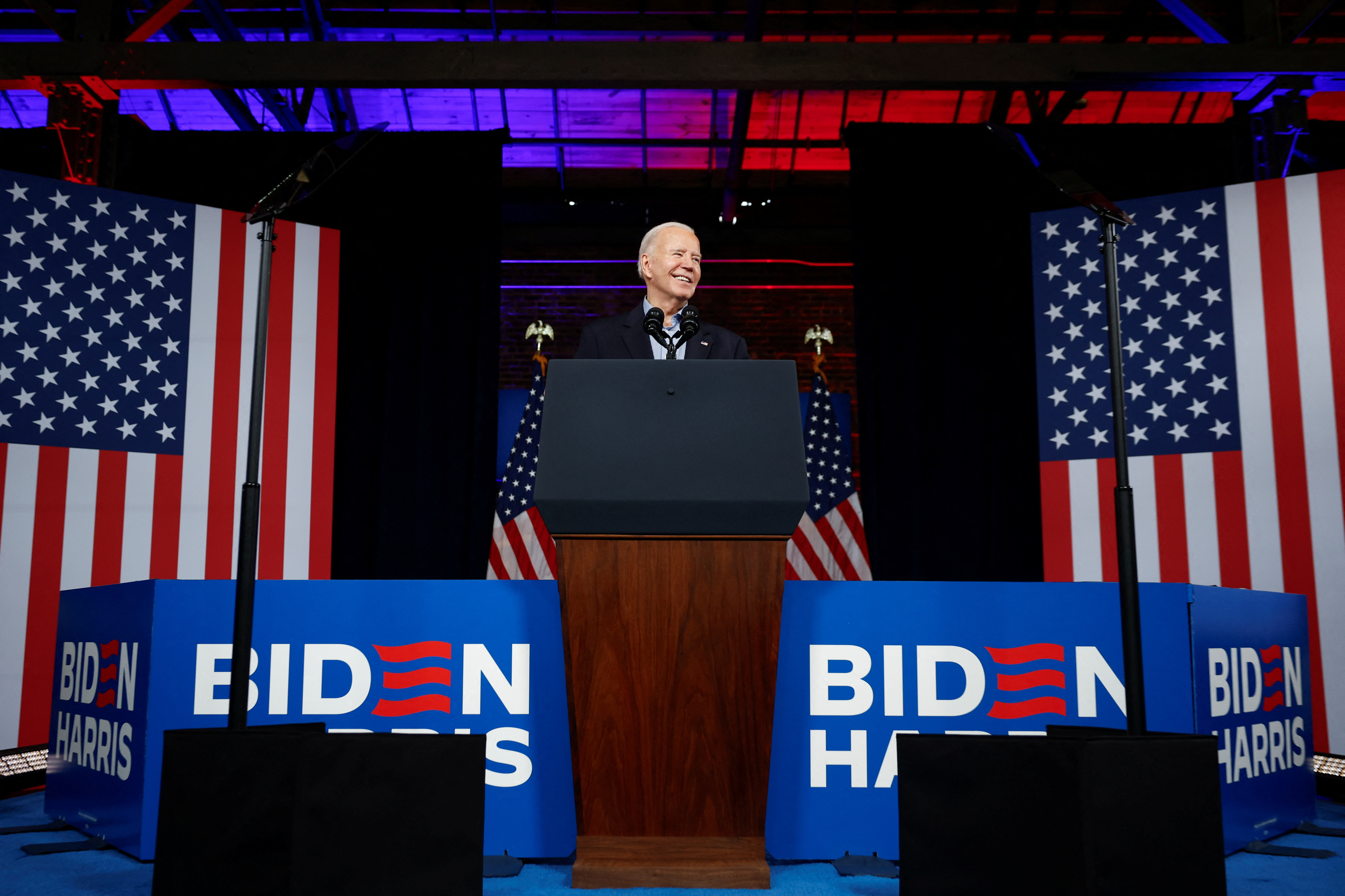 FILE PHOTO: U.S. President Joe Biden's campaign event in Atlanta