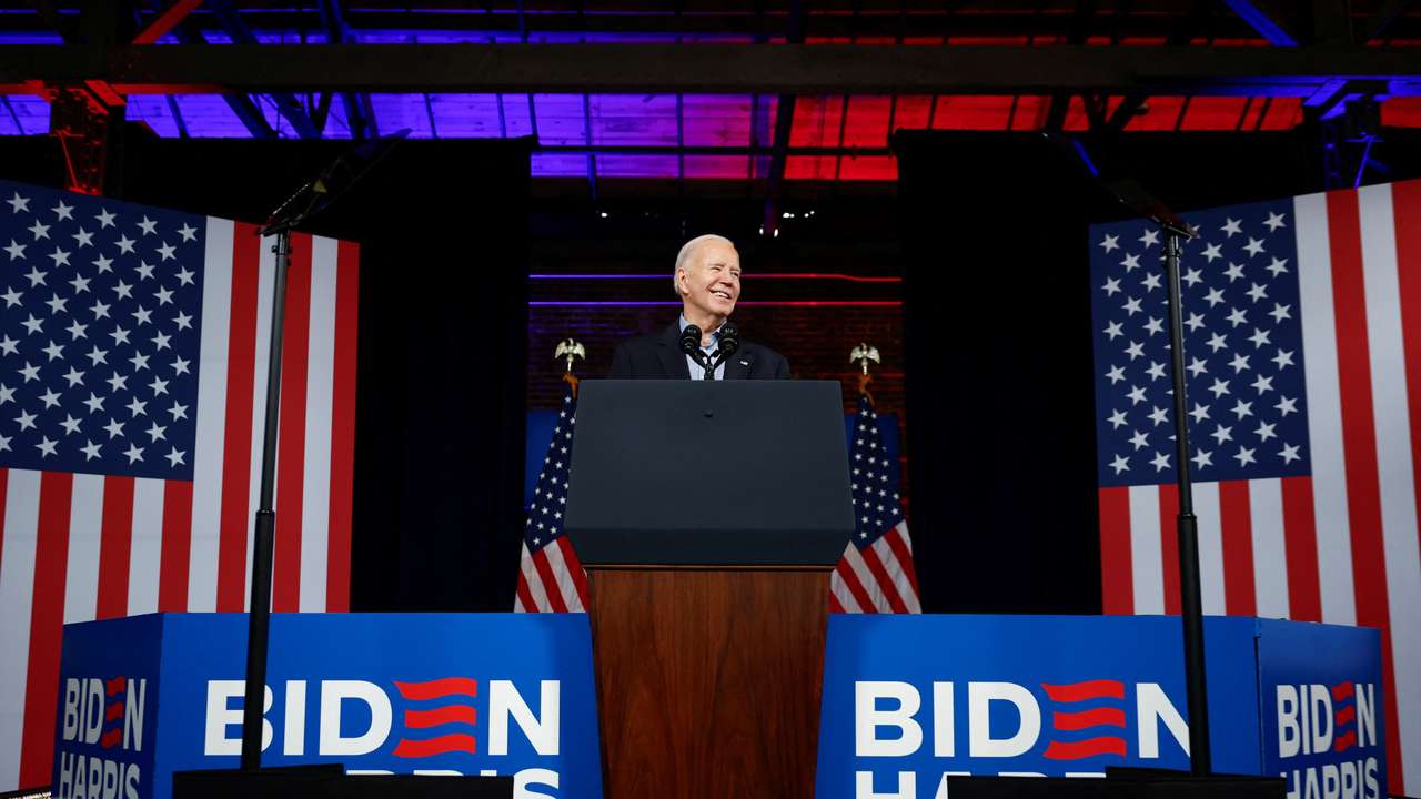 FILE PHOTO: U.S. President Joe Biden's campaign event in Atlanta