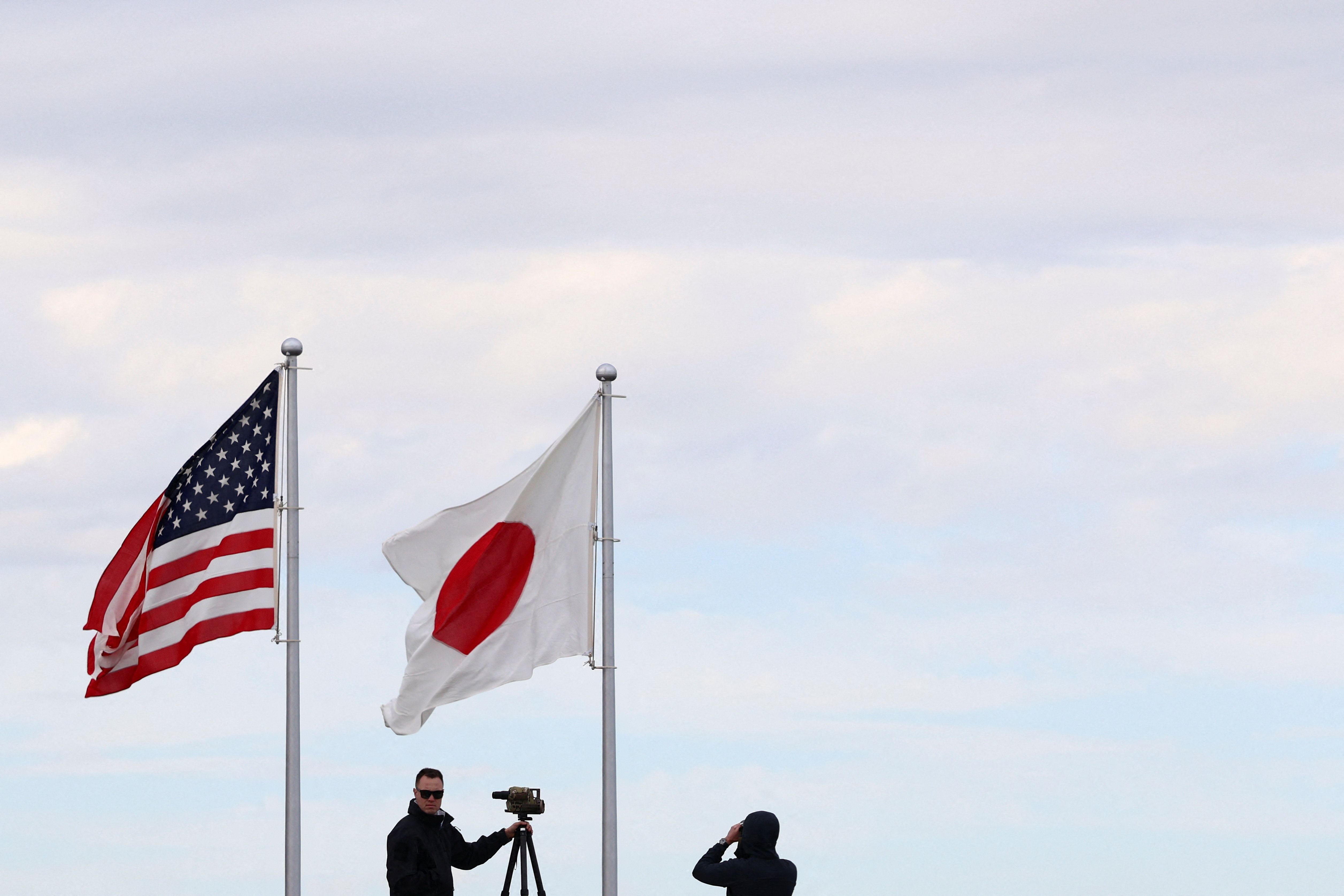 U.S. President Donald Trump departs Tokyo