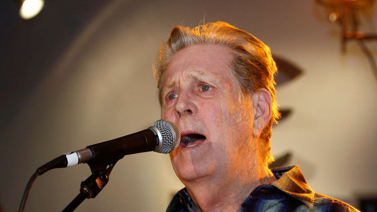 FILE PHOTO: Brian Wilson of The Beach Boys performs at "Gibson Celebrates The Beatles in Art and Song" in Beverly Hills