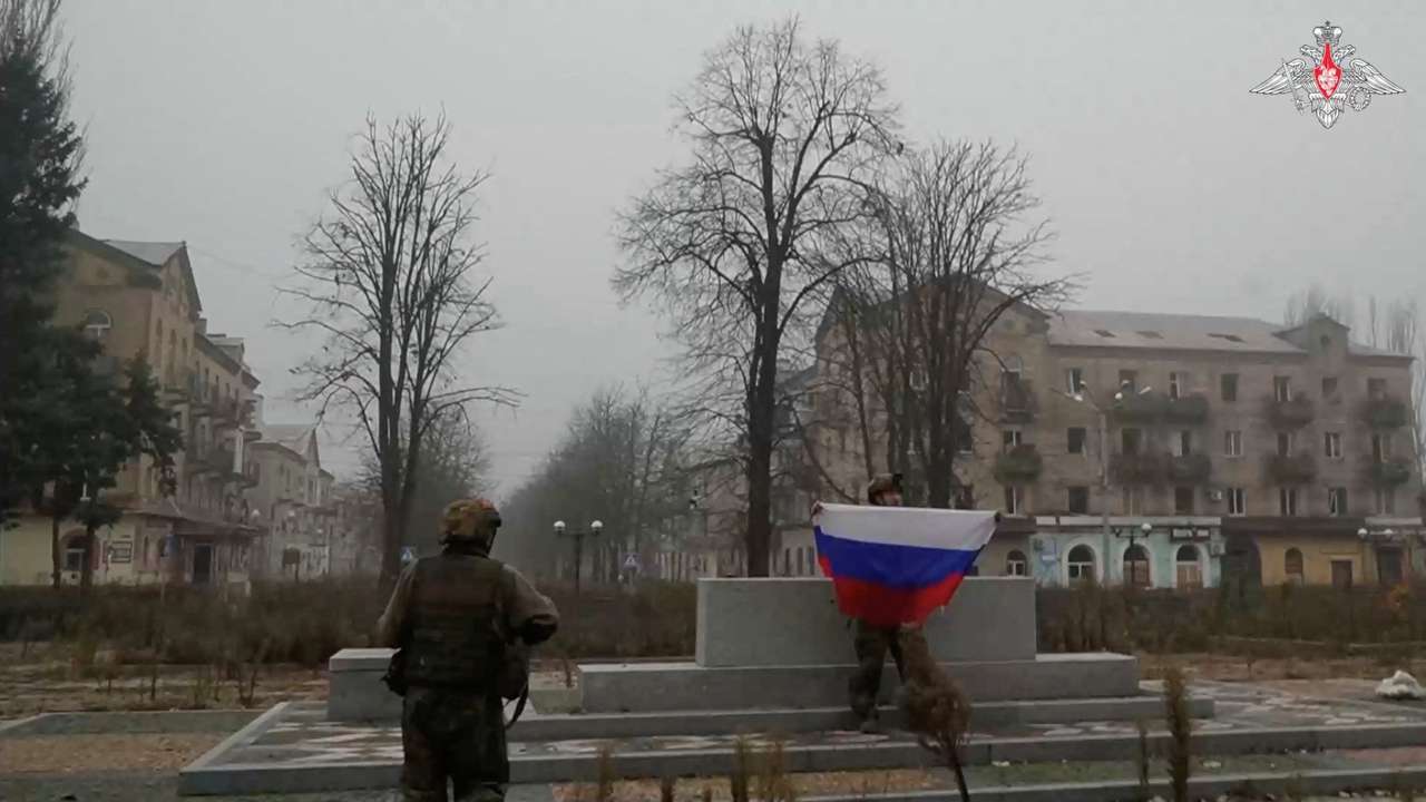 Russian defence ministry shows video of its soldiers in centre of Ukraine's Pokrovsk