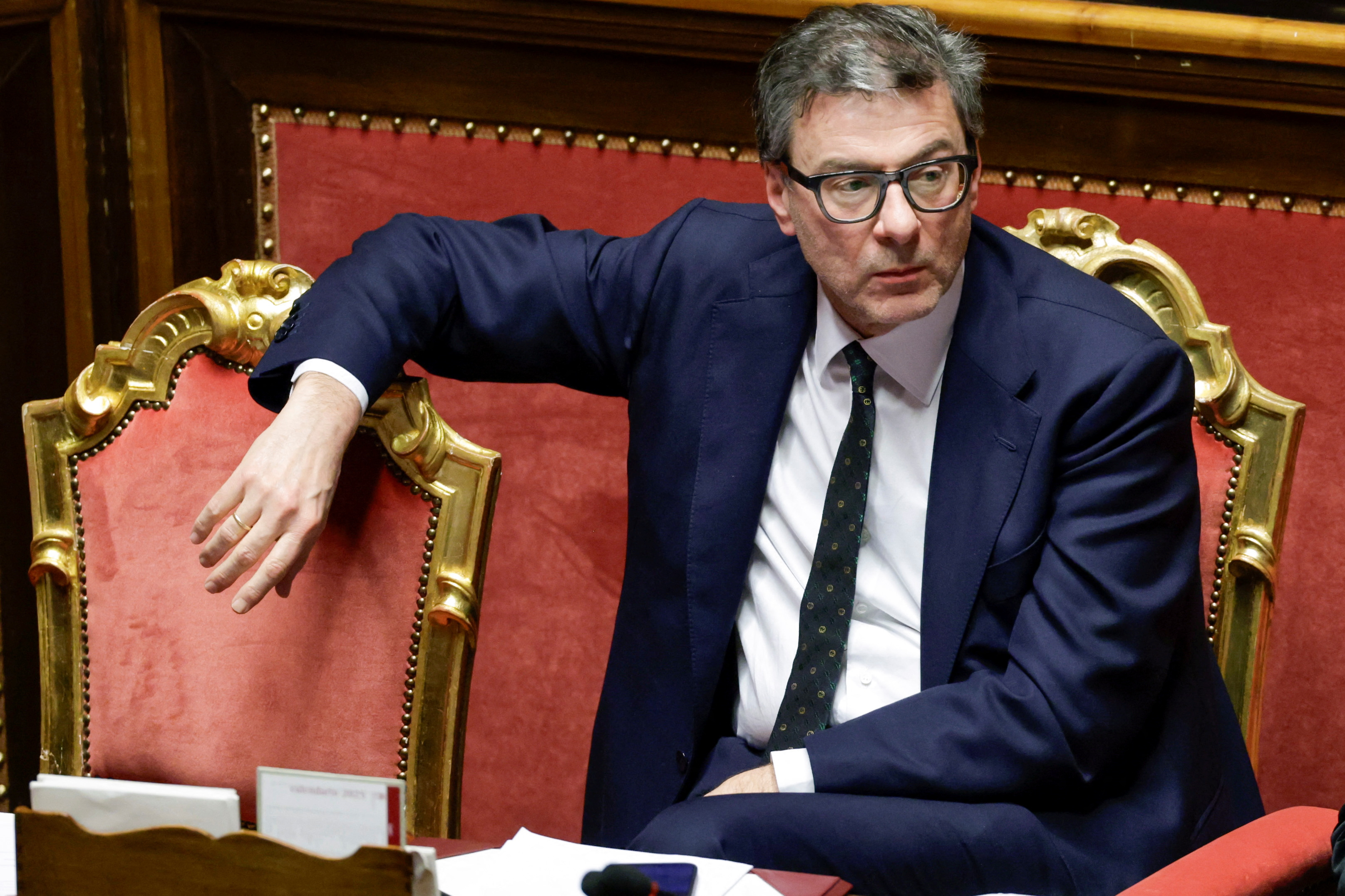 Italy's Prime Minister Giorgia Meloni appears before the upper house of the Parliament in Rome, ahead of a European Union leaders' summit