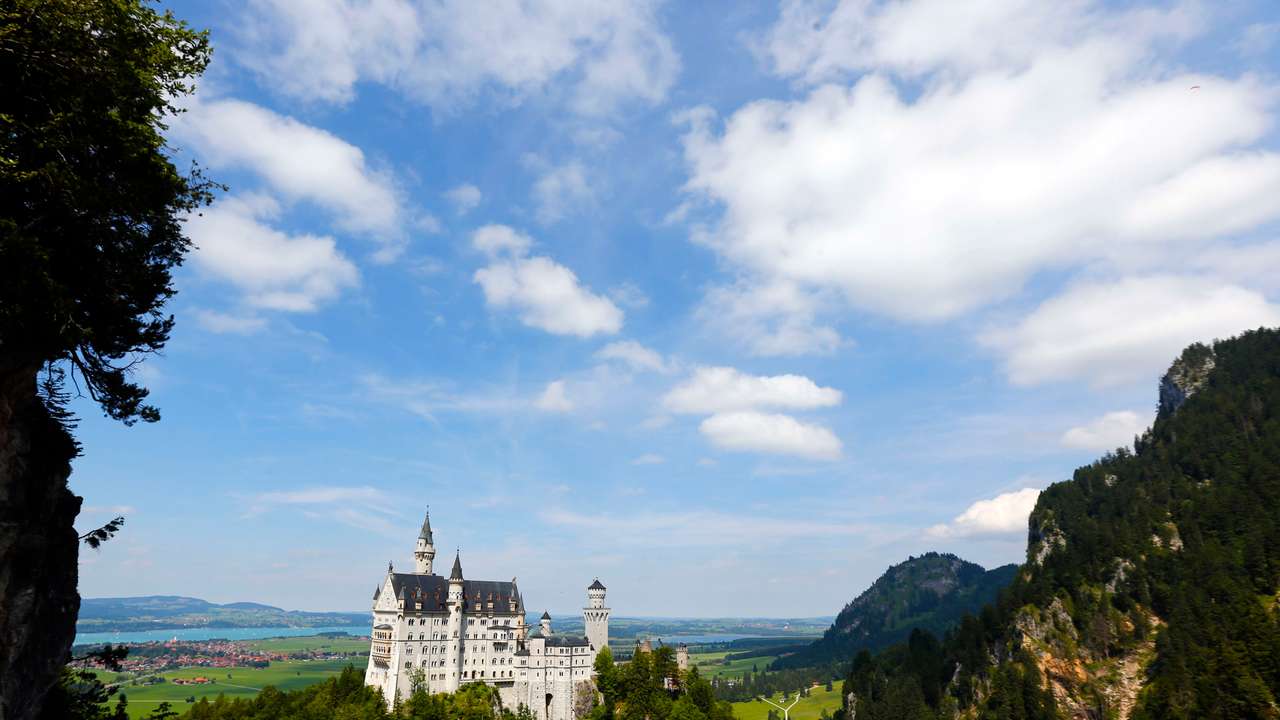 A south Bavarian castle, Neuschwanstein, is seen near Schwangau