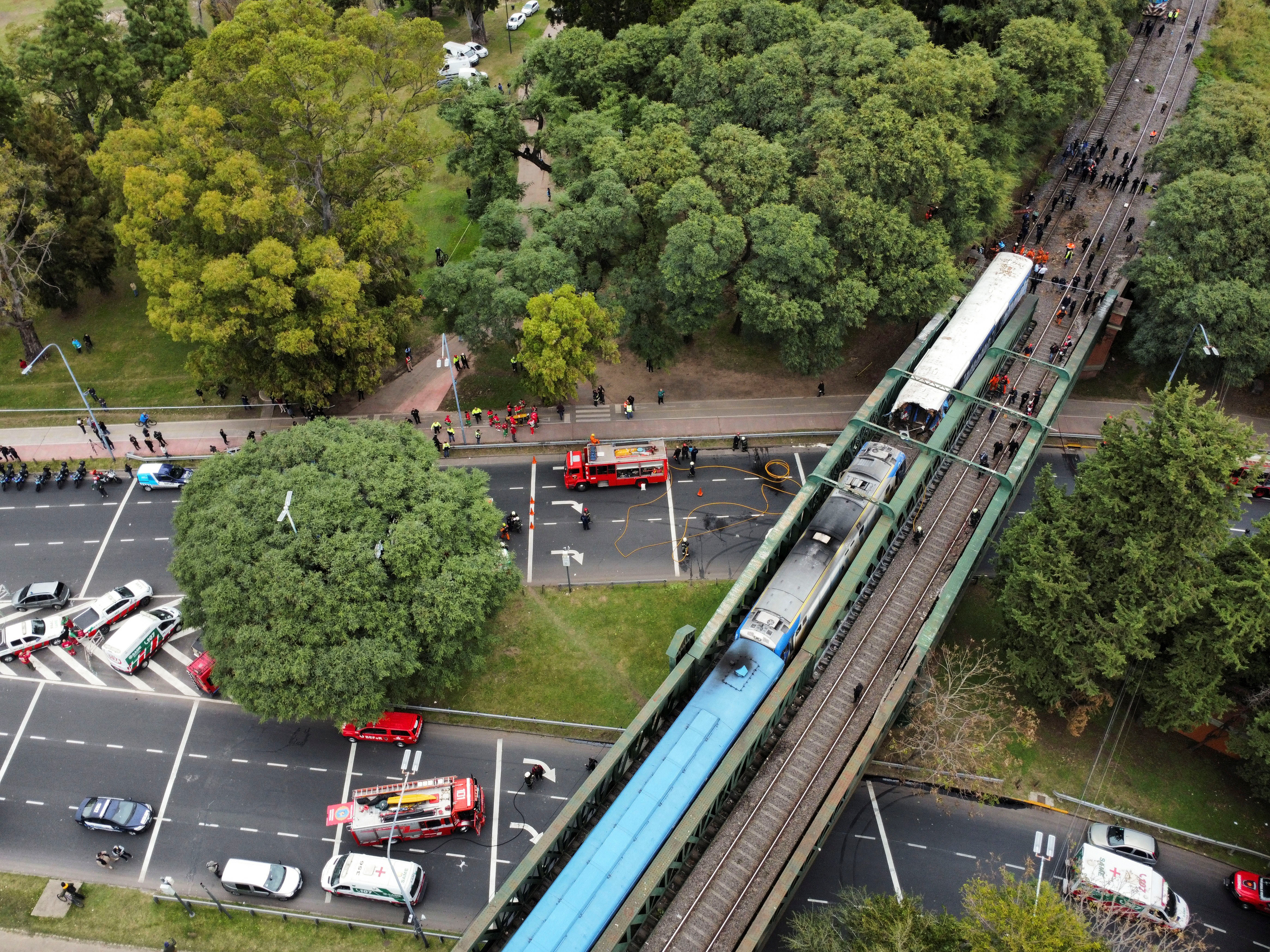 Two trains collide in Buenos Aires