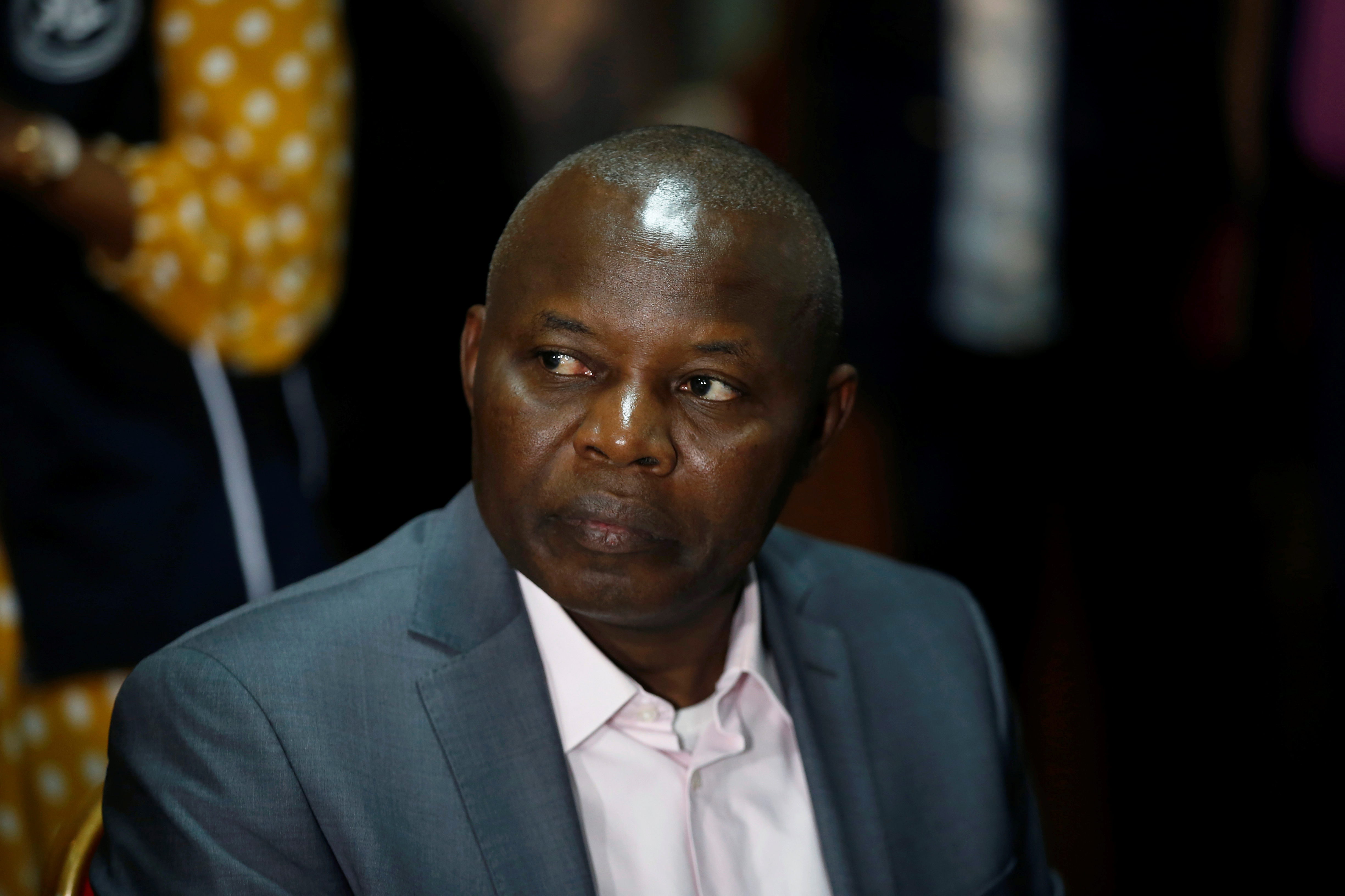 Vital Kamerhe, leader of the Union for the Congolese Nation party, attends a meeting with Congo's Independent National Electoral Commission and observers from the Southern African Development Community in Kinshasa
