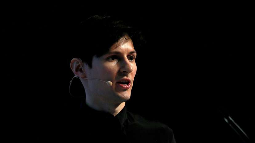 FILE PHOTO: Founder and CEO of Telegram Pavel Durov delivers a keynote speech during the Mobile World Congress in Barcelona