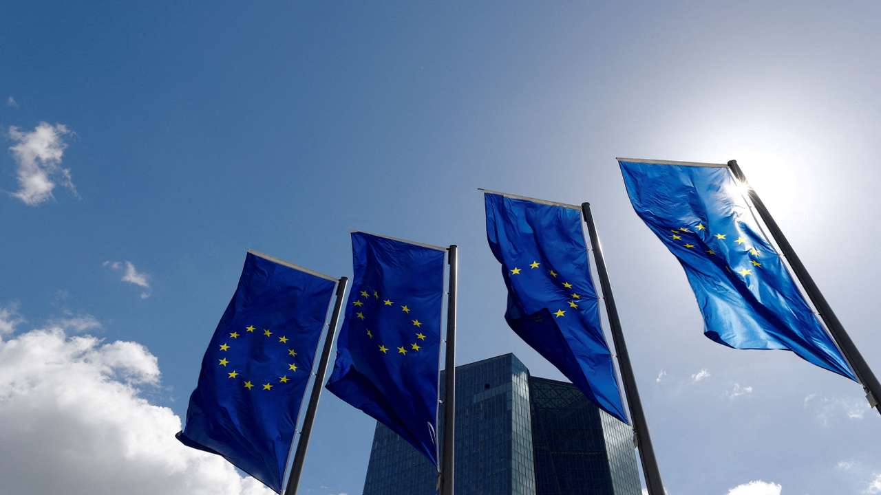 FILE PHOTO: The European Central Bank headquarters in Frankfurt, Germany