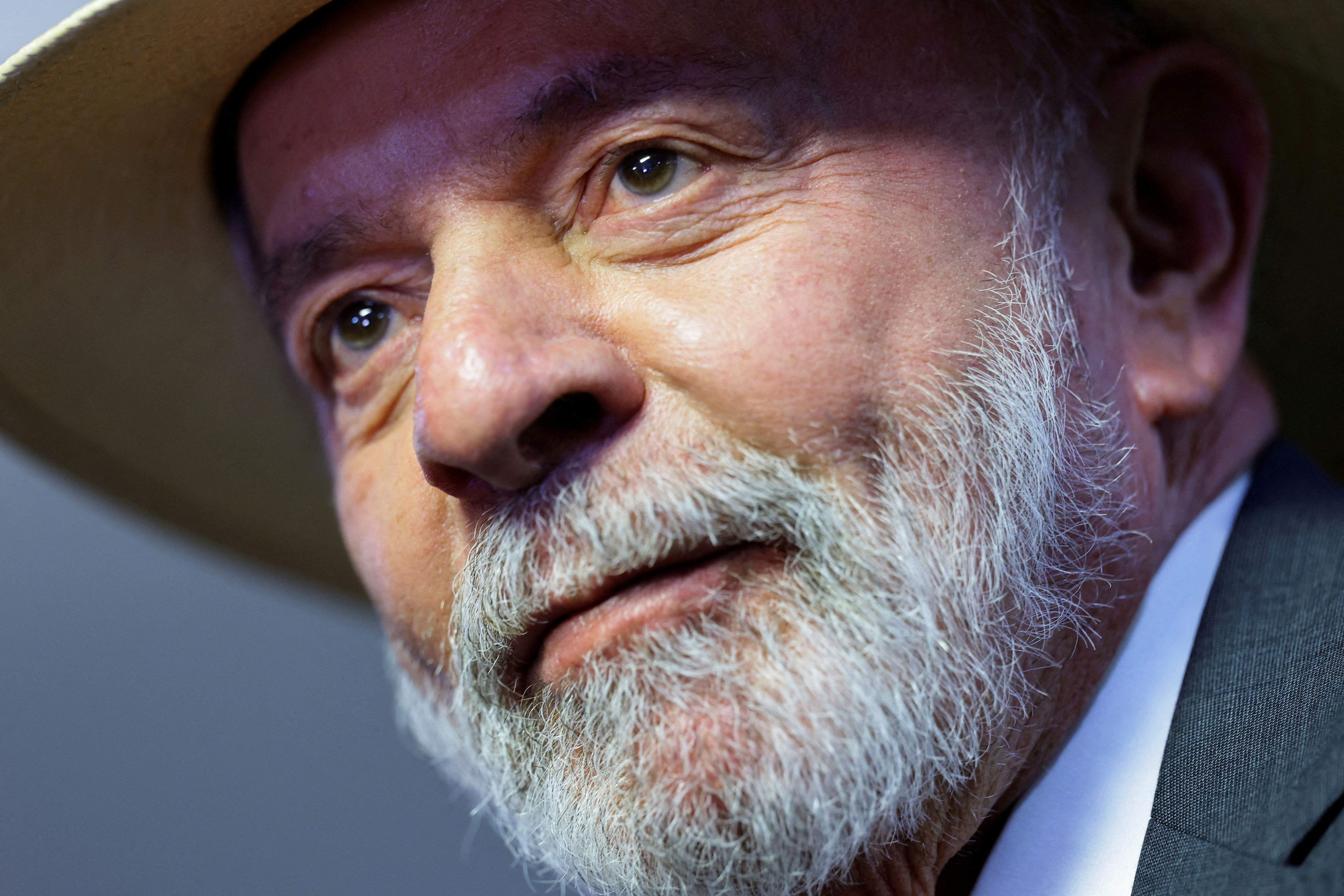 FILE PHOTO: Brazil's President Luiz Inacio Lula da Silva attends a ceremony marking the second anniversary of January 8th acts against democracy in Brasilia