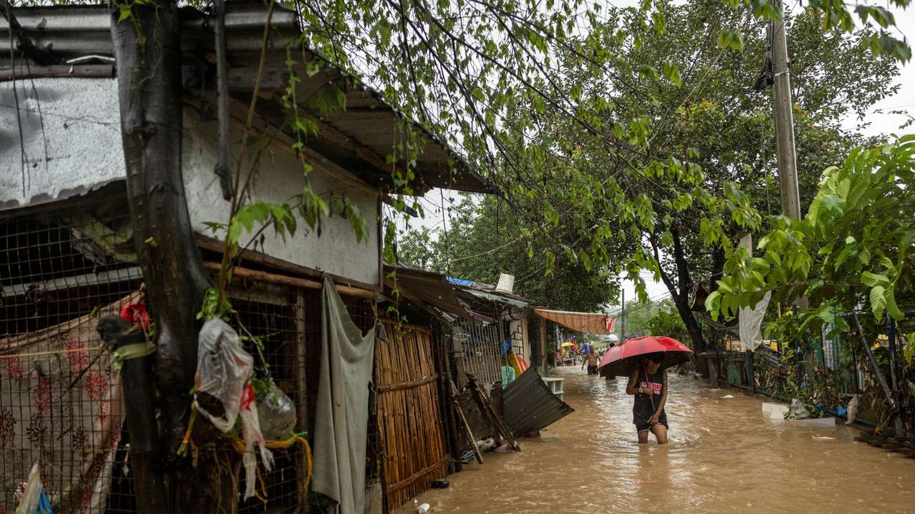 Tropical storm Yagi, locally known as Enteng, in the Philippines