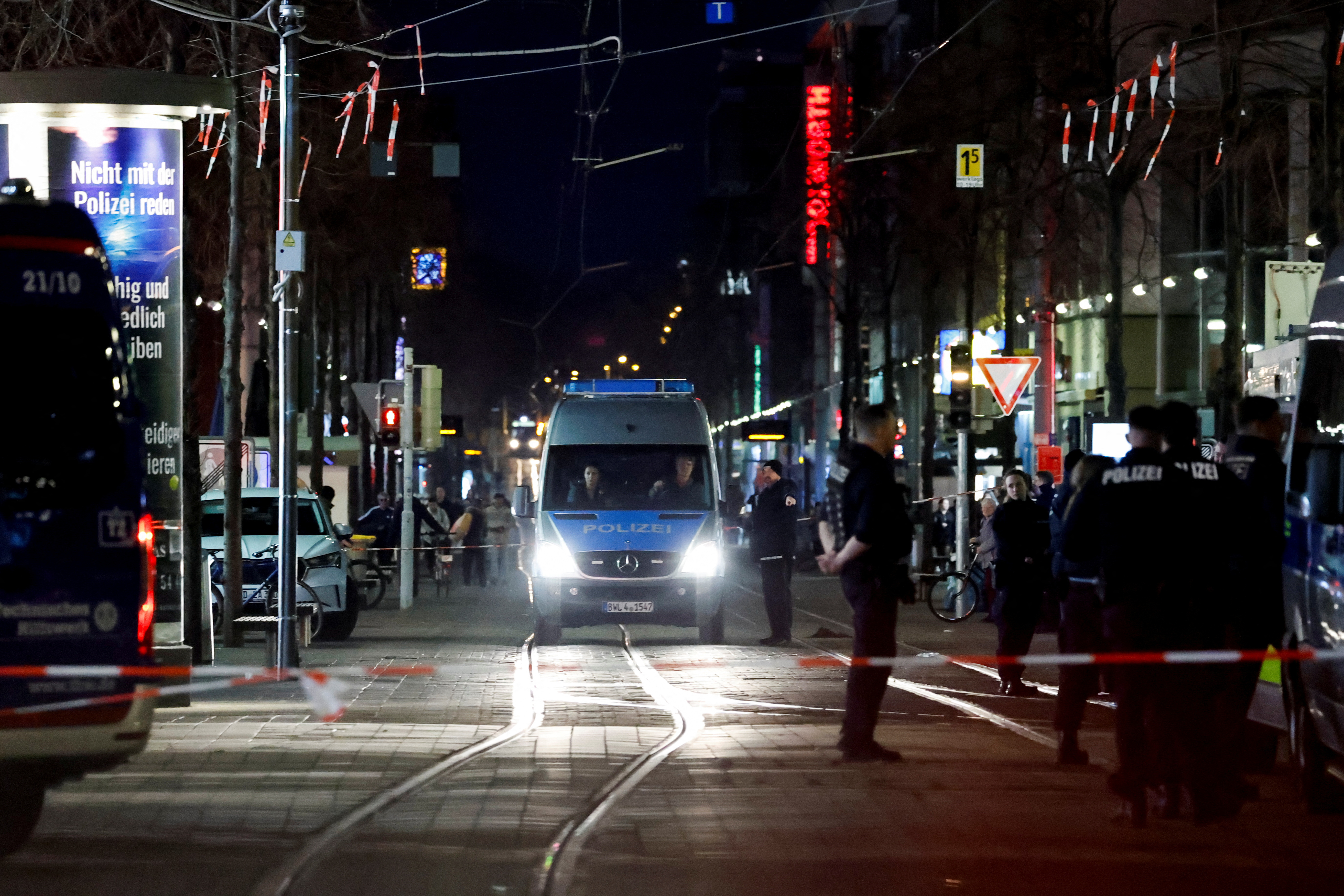 Car drives into crowd in German city of Mannheim