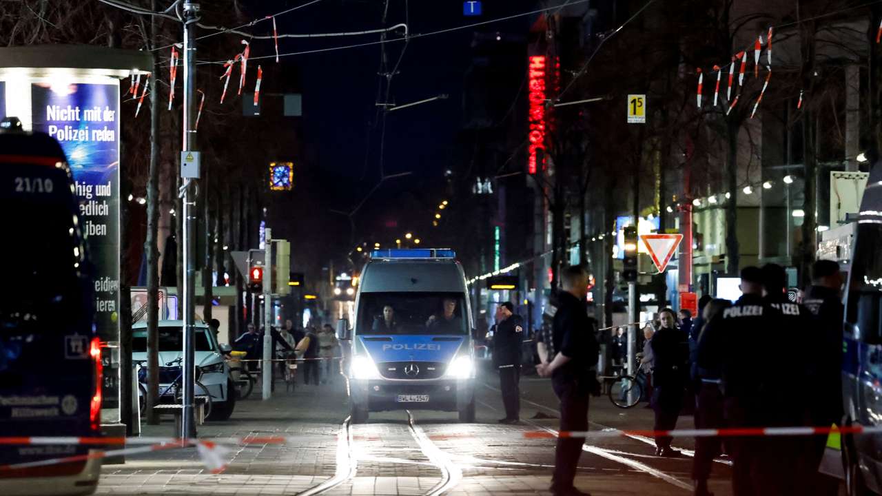Car drives into crowd in German city of Mannheim