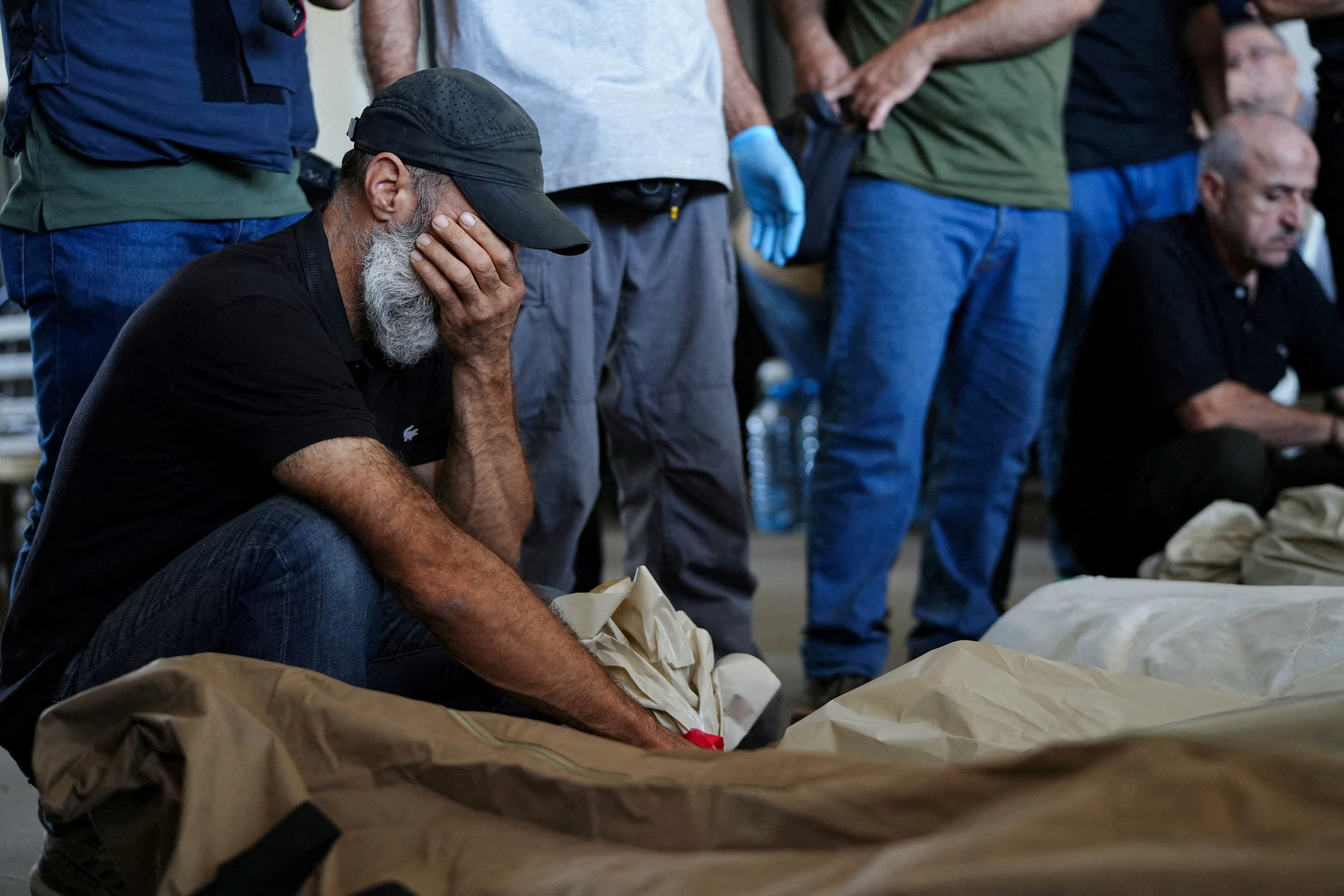 Funeral of people killed in an Israeli airstrike, in Nabatieh