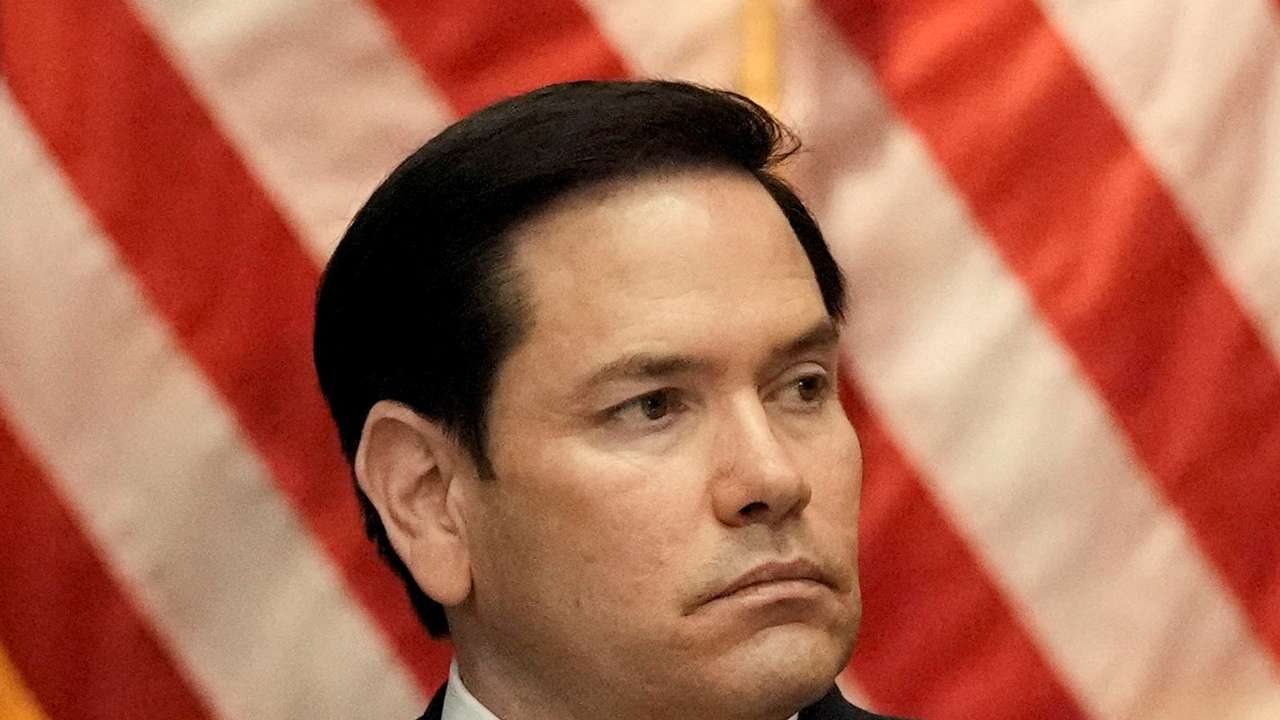 FILE PHOTO: U.S. Secretary of State Marco Rubio attends a meeting of the Eradicating Anti-Christian Bias Task Force in Washington