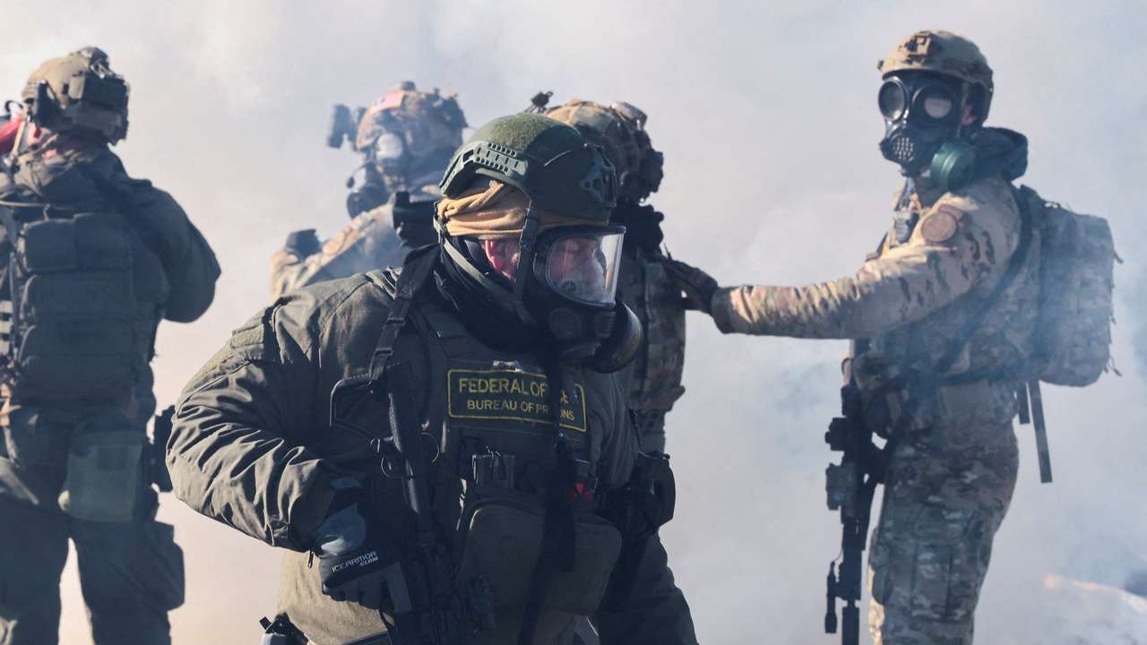 Scene of a shooting involving federal immigration agents in Minneapolis