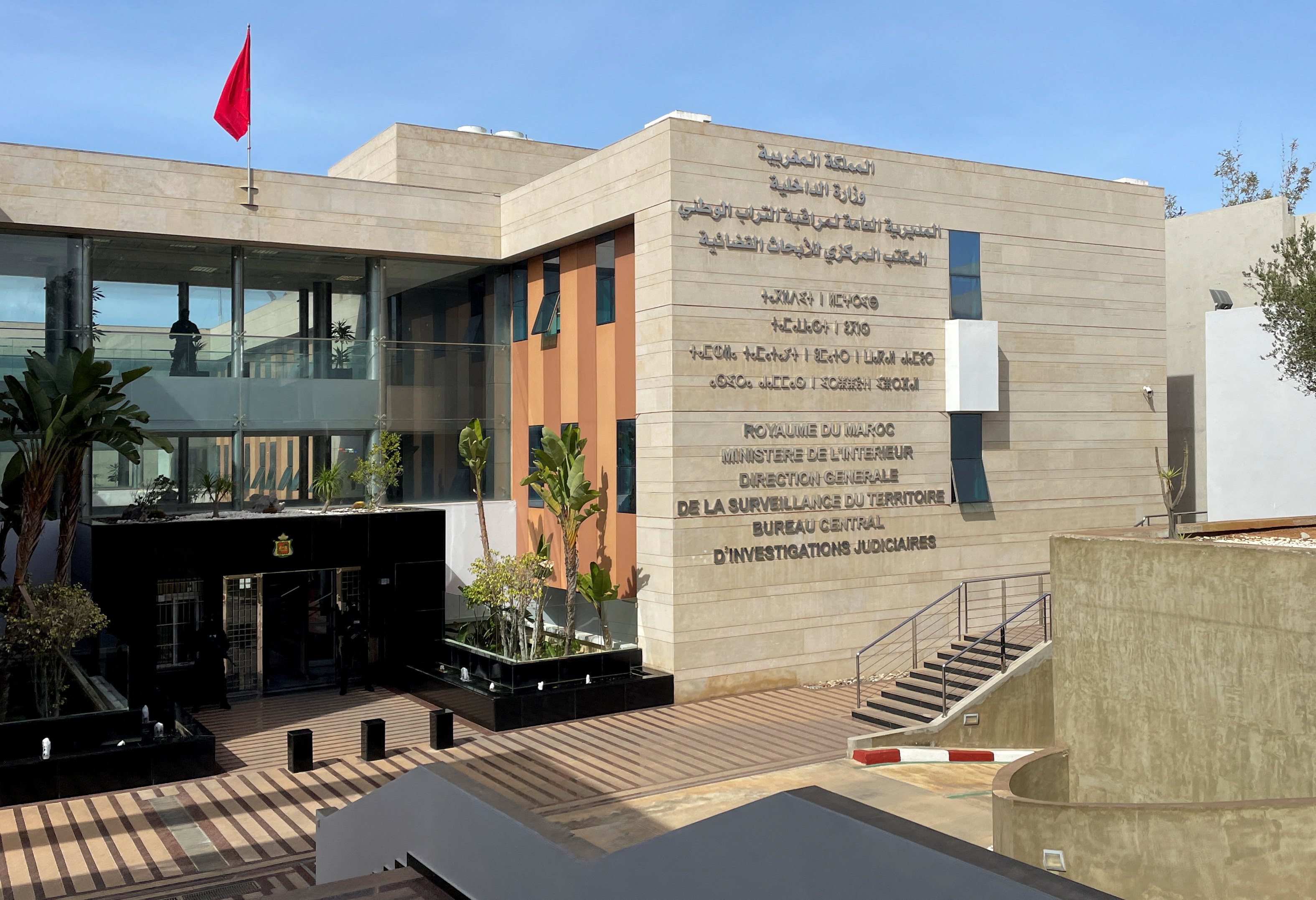 View of the Central Bureau of Judicial Investigations (BCIJ) headquarters in Sale