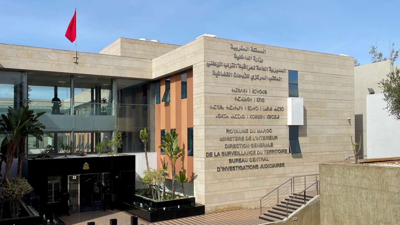 View of the Central Bureau of Judicial Investigations (BCIJ) headquarters in Sale