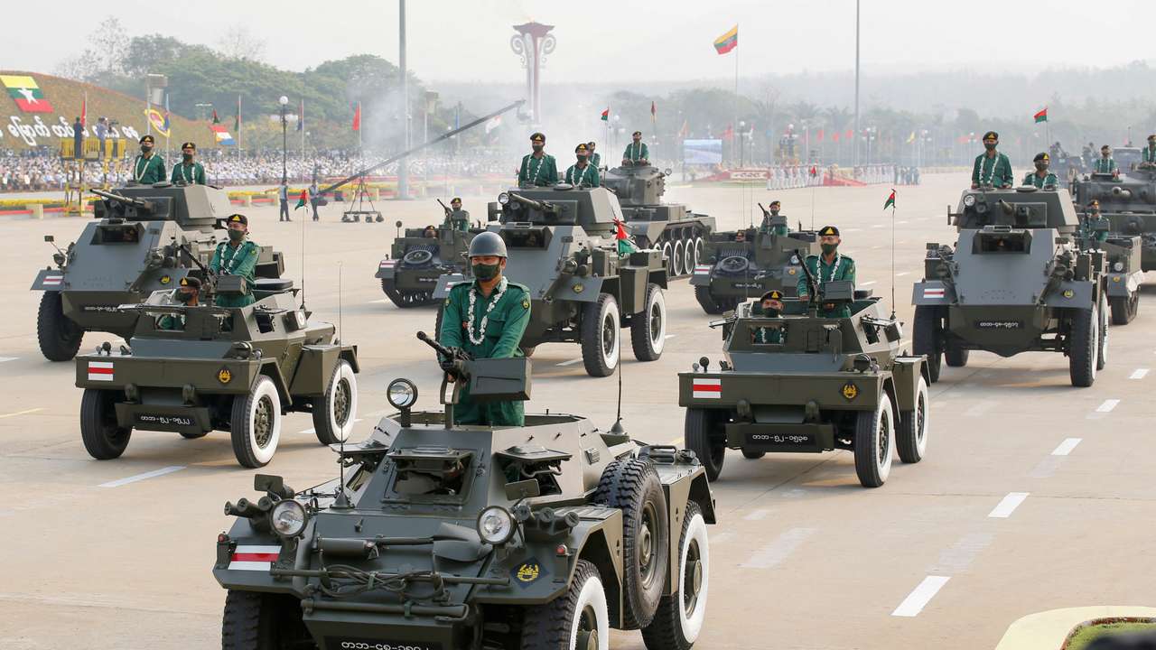 FILE PHOTO: Myanmar celebrates 76th anniversary of the founding of its national army