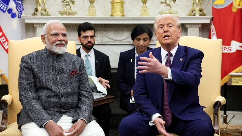 FILE PHOTO: Indian Prime Minister Narendra Modi meets with U.S. President Donald Trump at the White House