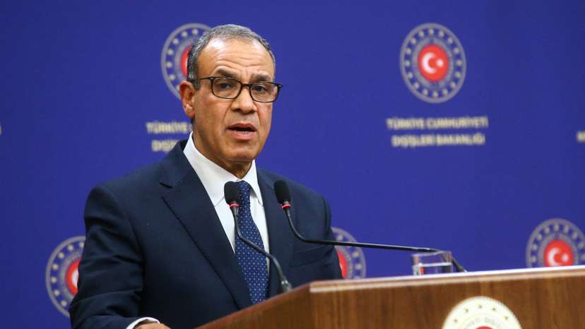Turkish Foreign Minister Hakan Fidan and his Egyptian counterpart Badr Abdelatty attend a joint press conference in Ankara