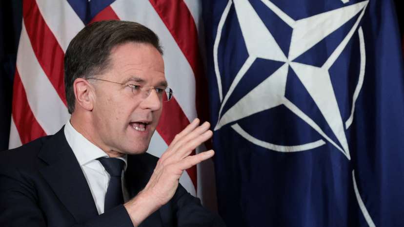 U.S. President Trump holds a bilateral meeting with NATO Secretary General Mark Rutte, at the World Economic Forum in Davos