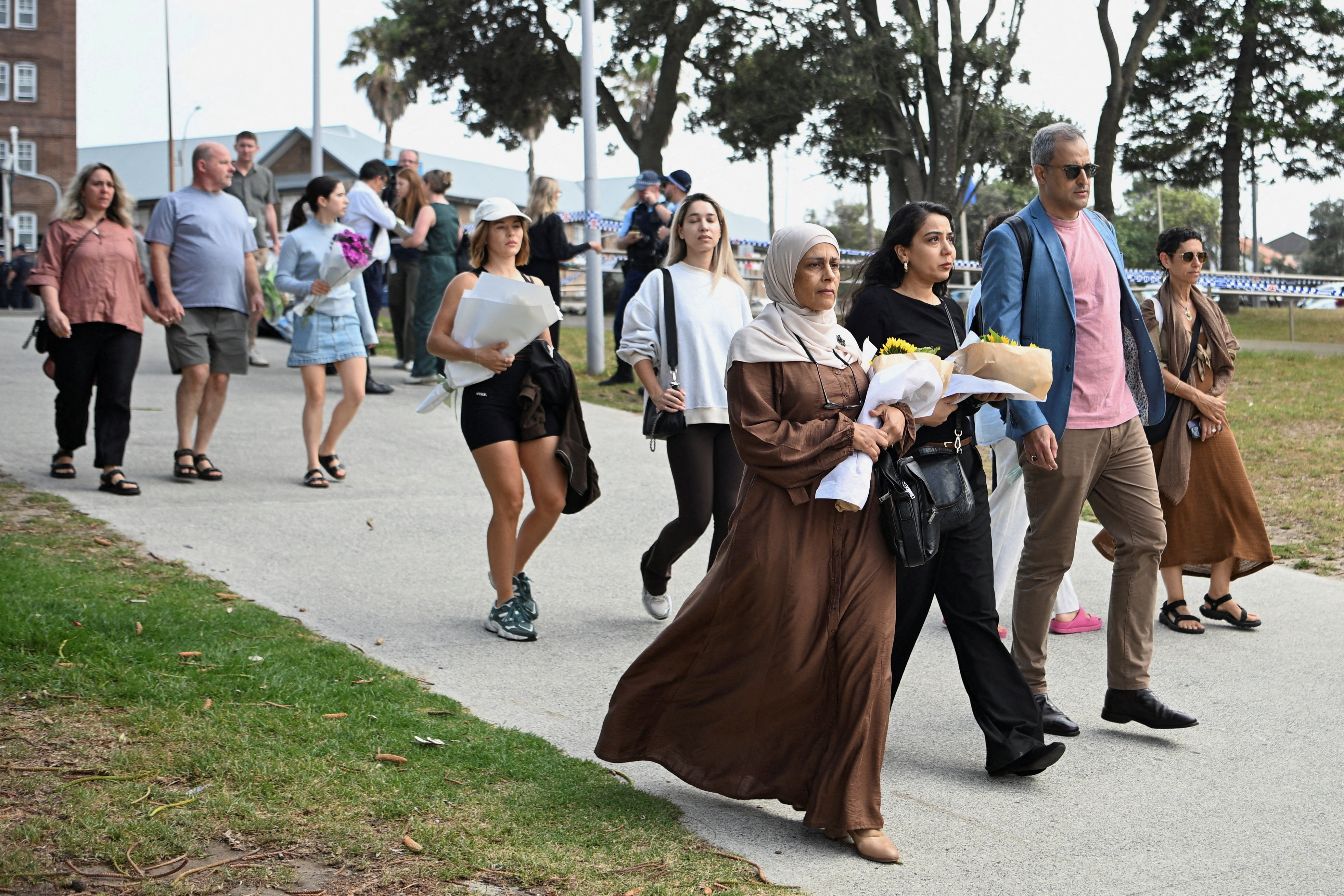 Aftermath of shooting incident at Bondi Beach, in Sydney
