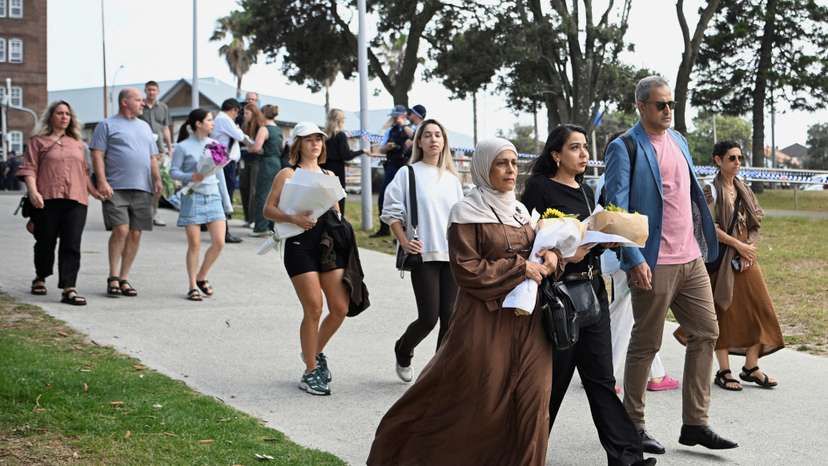 Aftermath of shooting incident at Bondi Beach, in Sydney