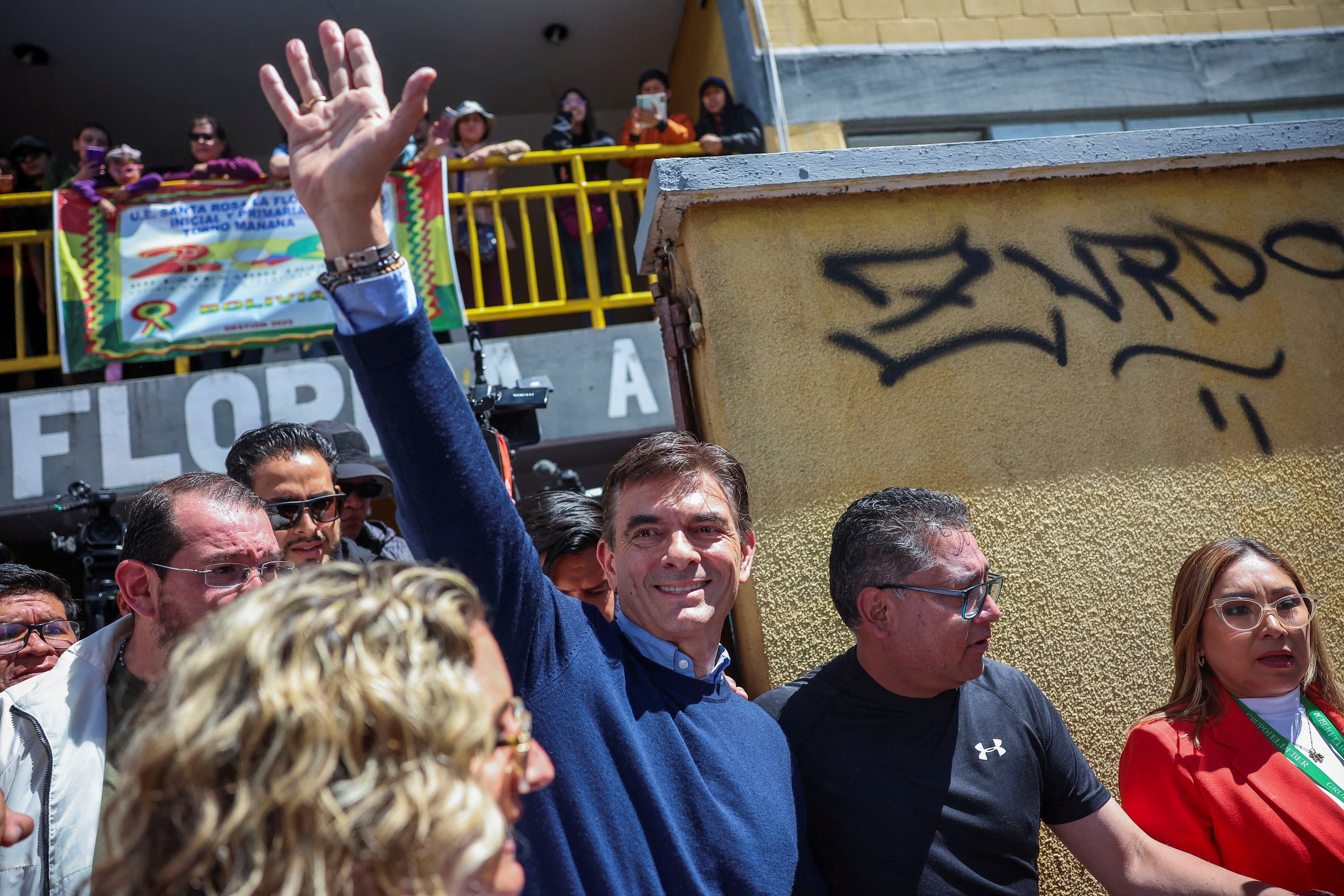 Bolivian presidential runoff election, in La Paz