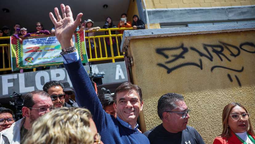 Bolivian presidential runoff election, in La Paz