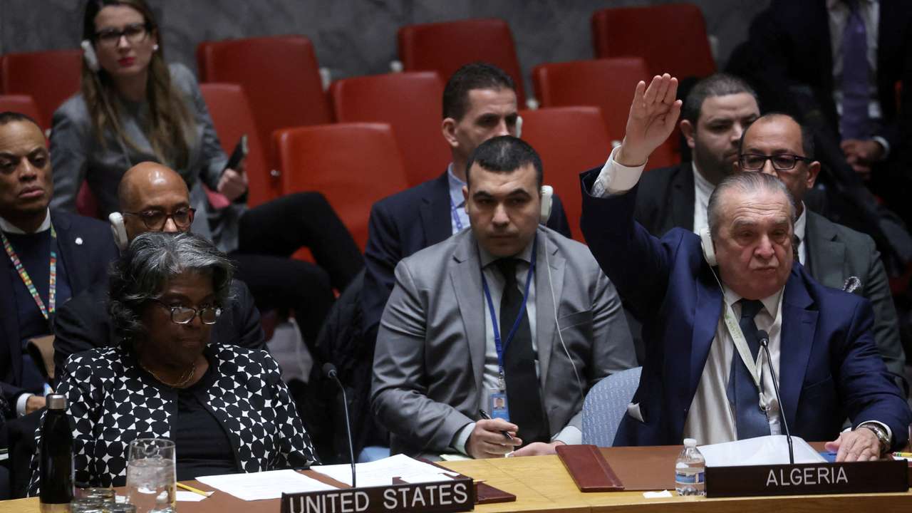 Vote on U.N. Security Council resolution to demand an immediate humanitarian ceasefire in Gaza in New York