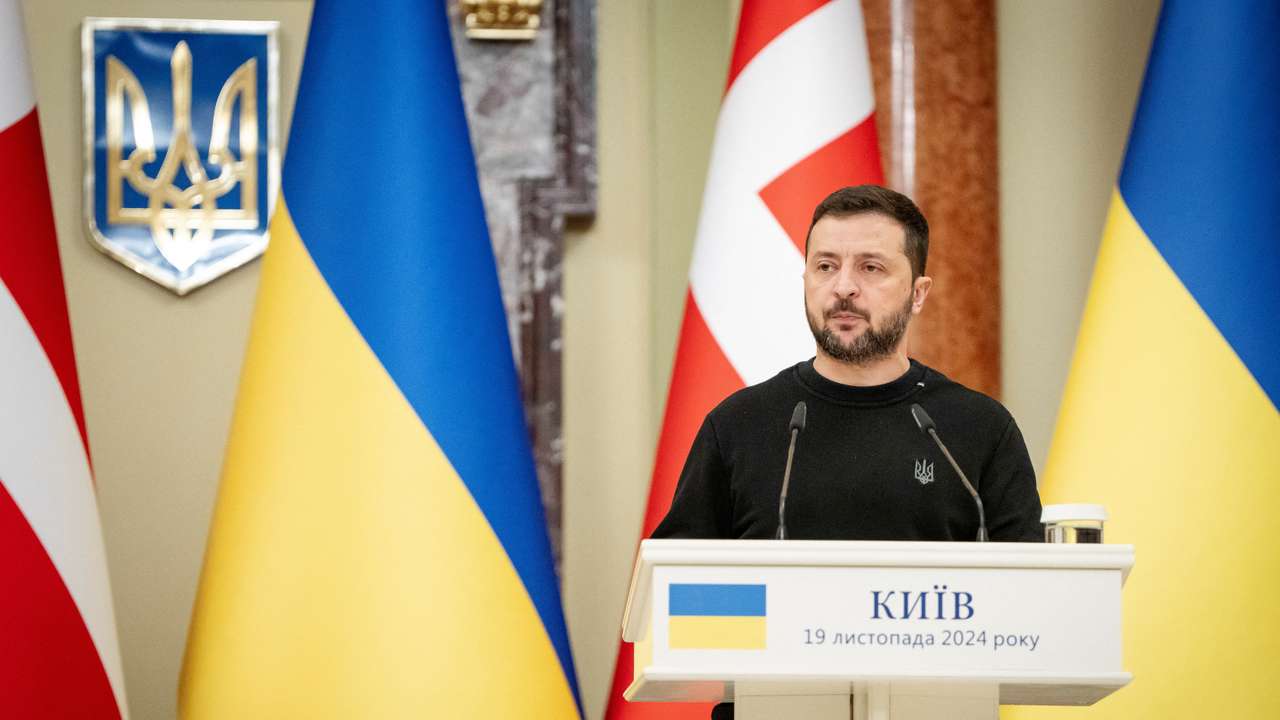 Ukrainian President Zelenskiy and Denmark's Prime Minister Frederiksen hold press conference in Kyiv
