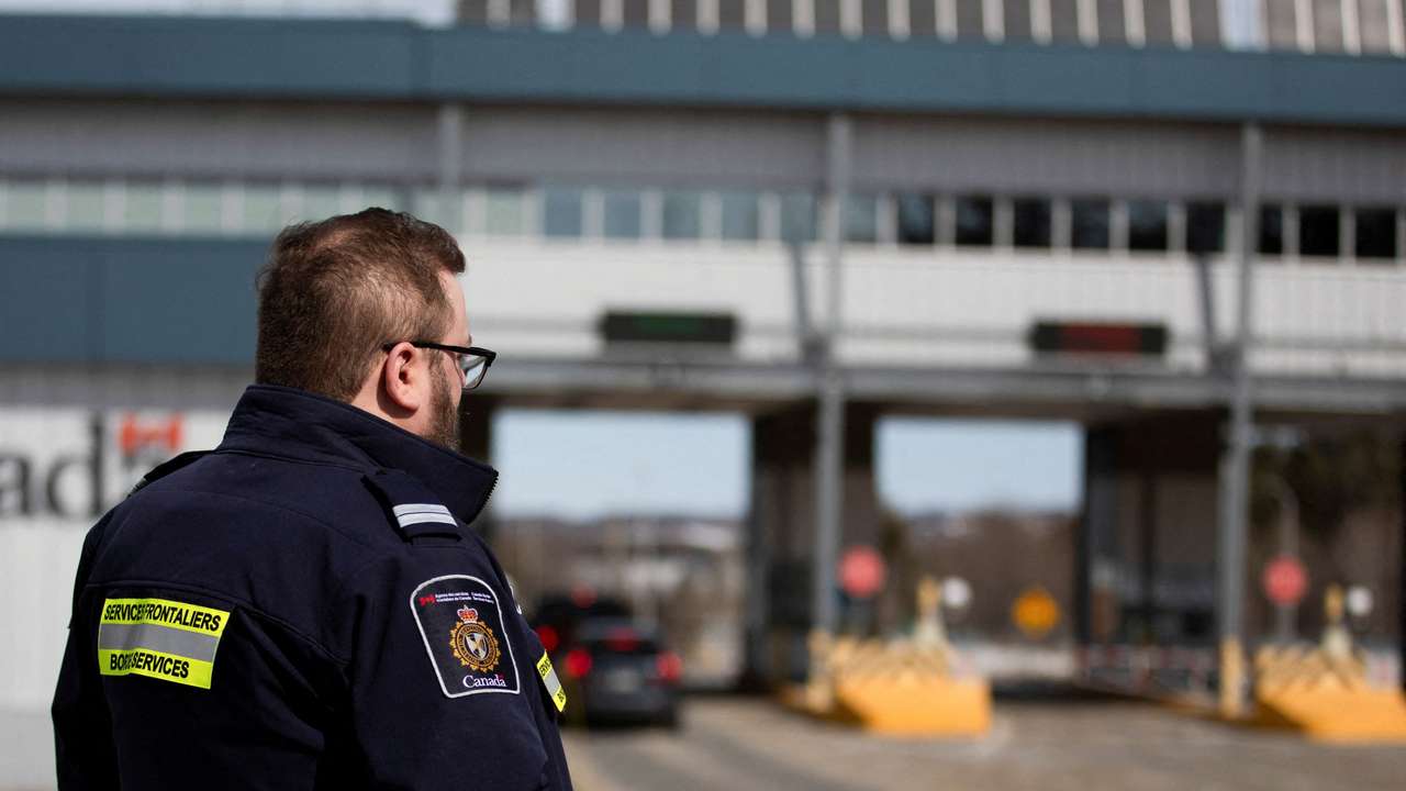 FILE PHOTO: Canada Border Service Agency (CBSA) border crossing with the United States in Stanstead