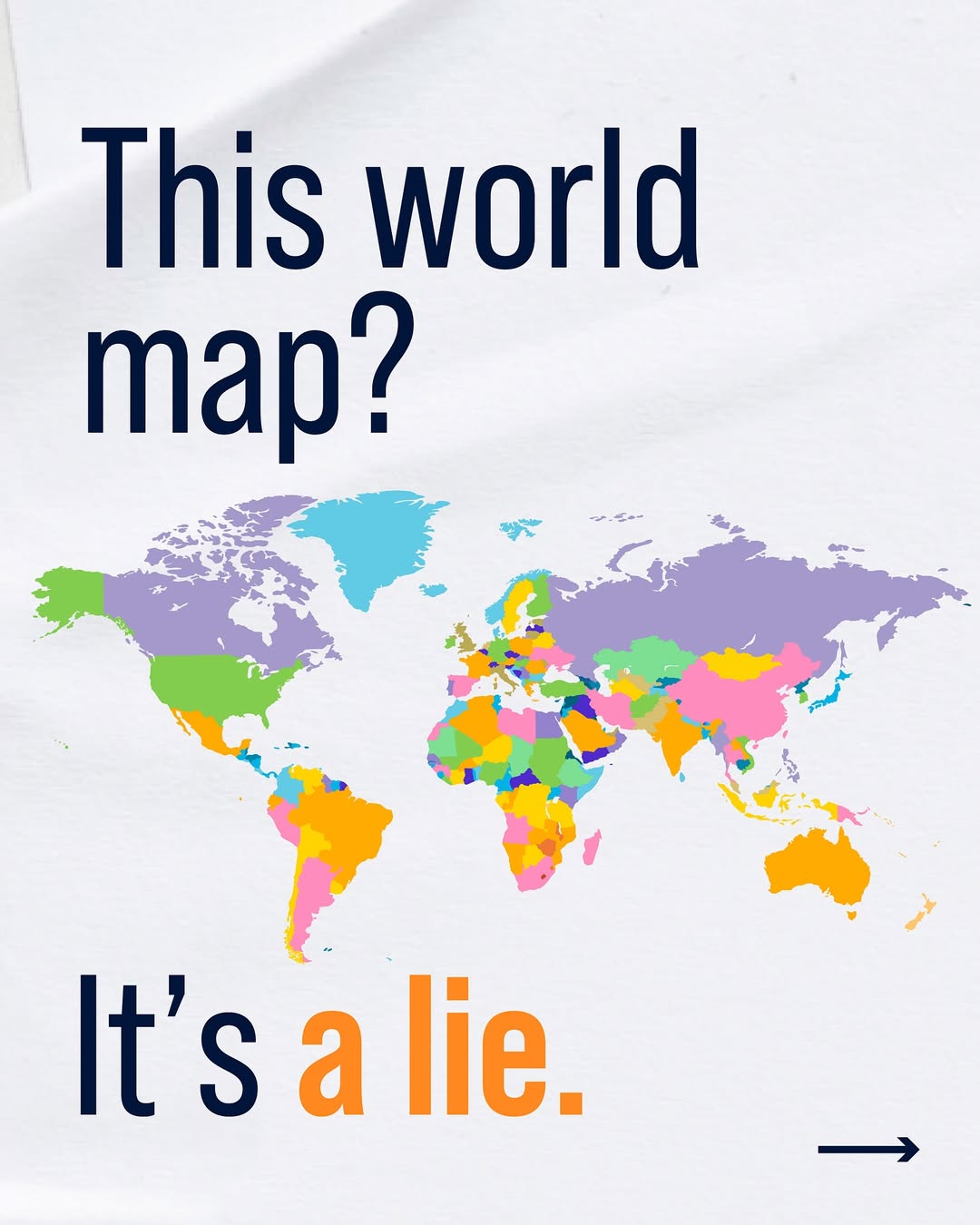The world map you grew up with It’s lying to you.Greenland looks the size of Africa – but Africa is 14 times larger. Europe is oversized. The Global South is squeezed. And why is north up, reallyMaps don’t just reflect the world. They