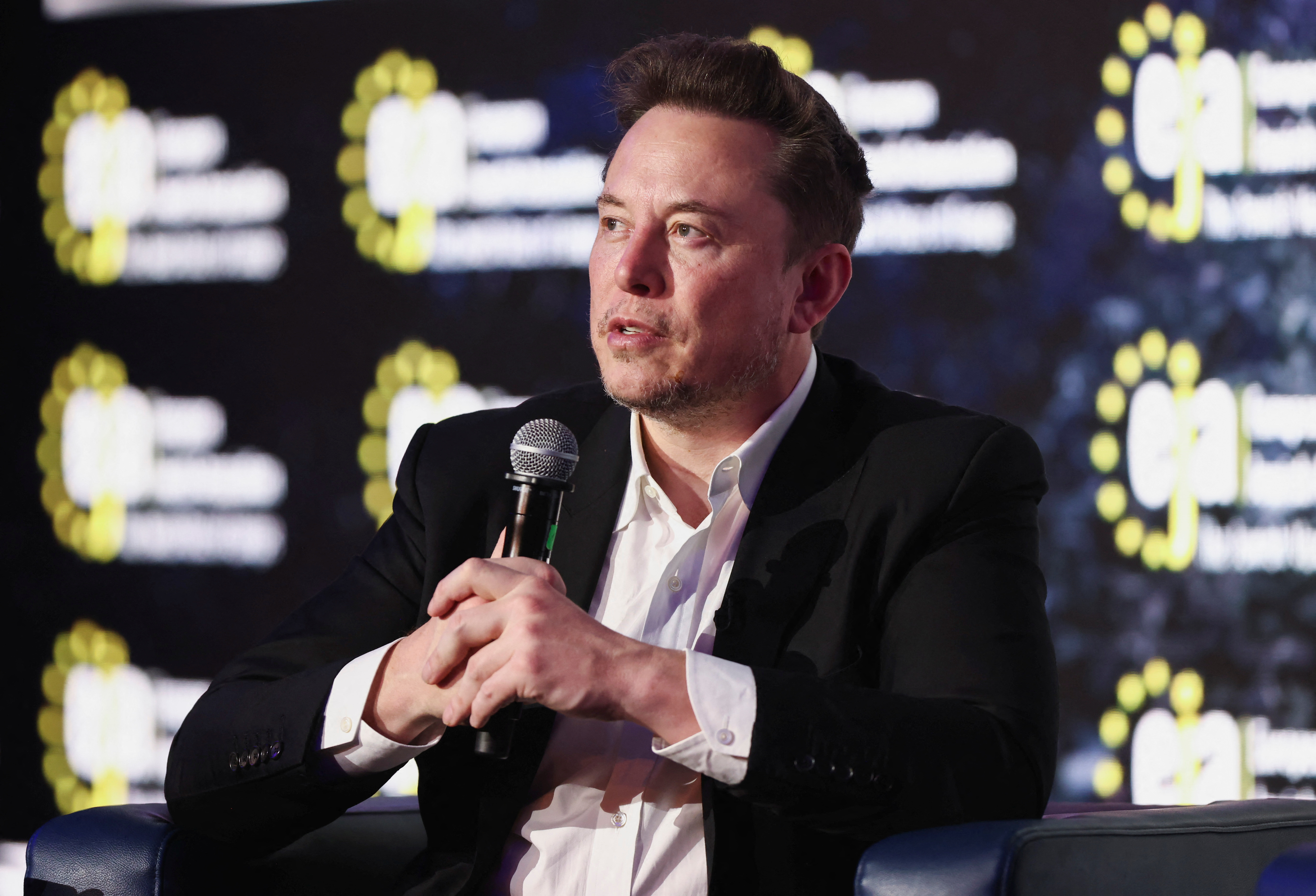 FILE PHOTO: Tesla CEO Musk attends a conference organized by the European Jewish Association, in Krakow