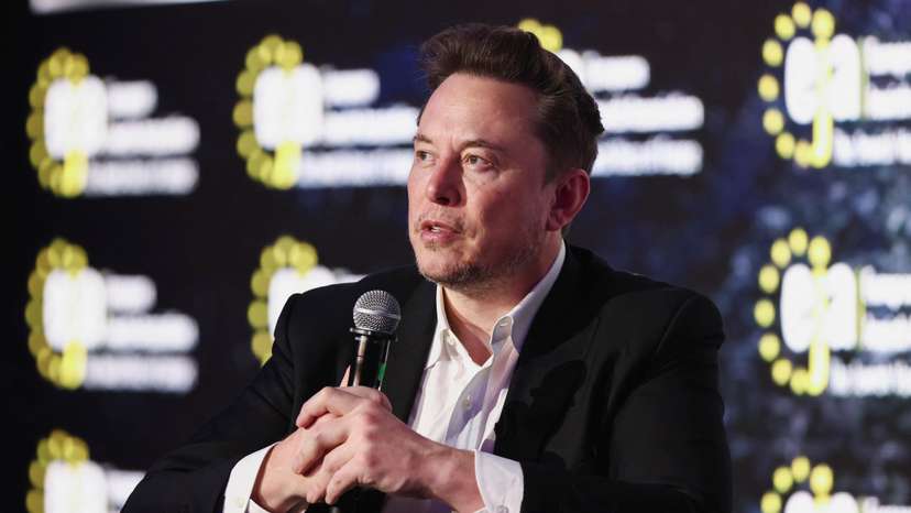 FILE PHOTO: Tesla CEO Musk attends a conference organized by the European Jewish Association, in Krakow